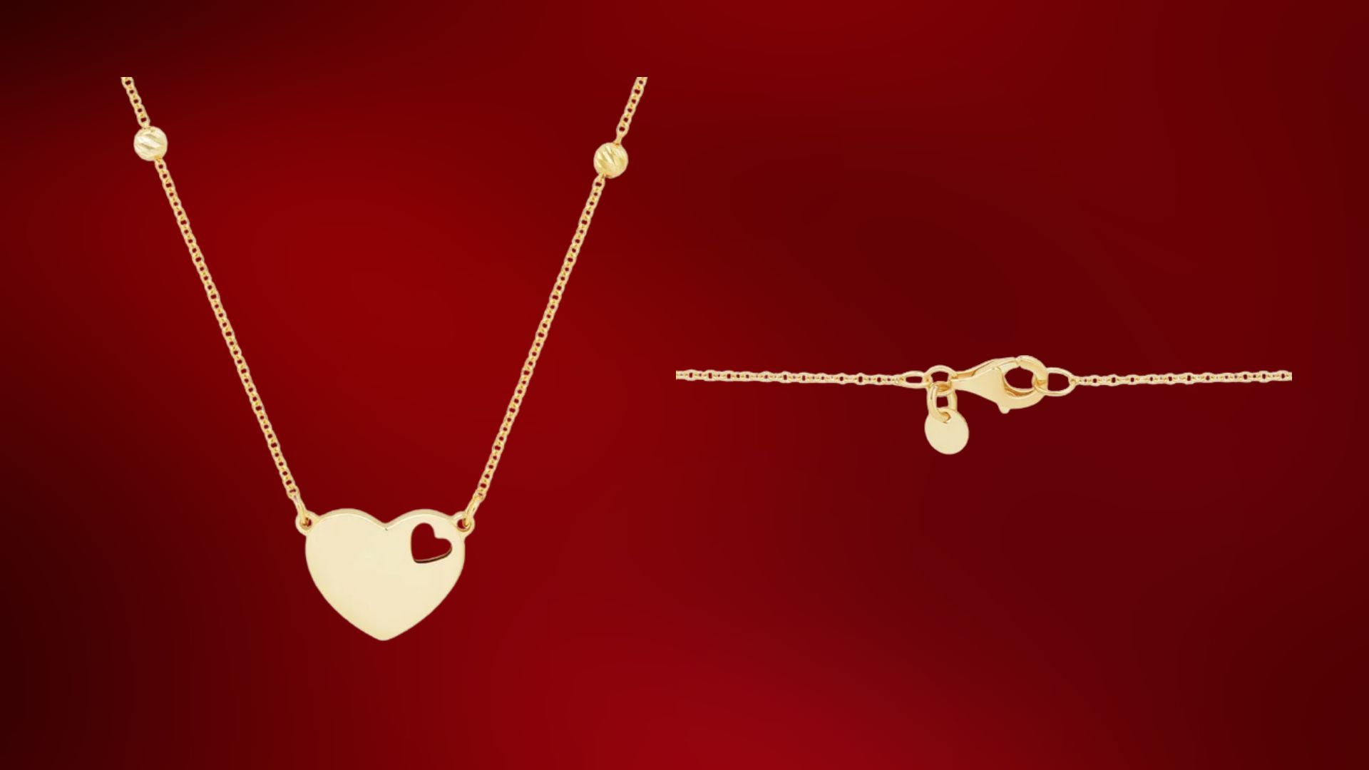 Heart Cut Out Necklace (Image via Costco) (Image via Costco)