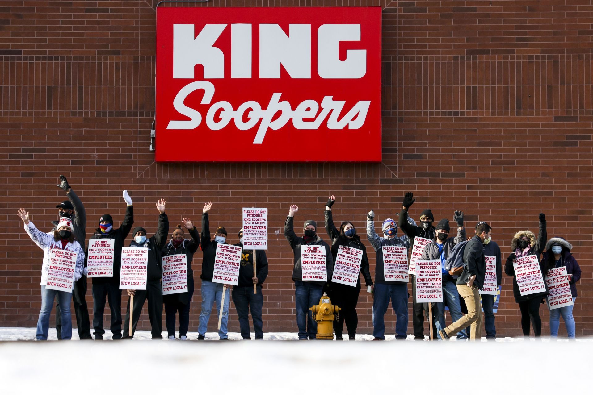 Workers At Grocery Chain King Soopers Go On Strike - Source: Getty