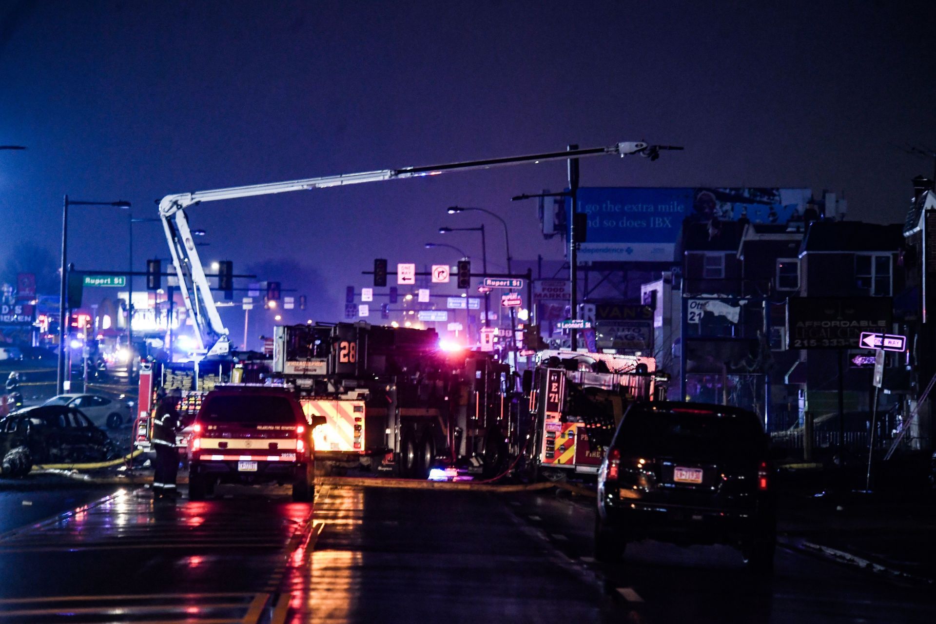 Small Plane Crashes Into Residential Area In Philadelphia - Source: Getty