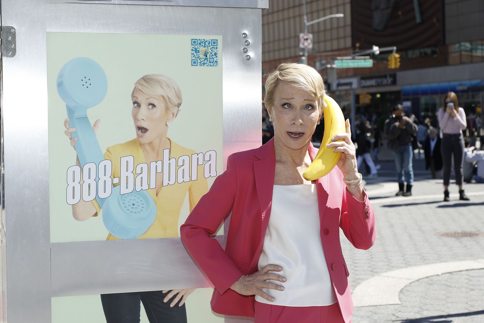 Barbara Corcoran &quot;Business Unusual&quot; Phone Booth Pop-Up - Source: Getty