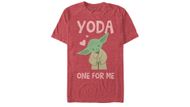 Star Wars Valentine's Day Yoda One for Me Simple Graphic Tee (Image via Walmart)