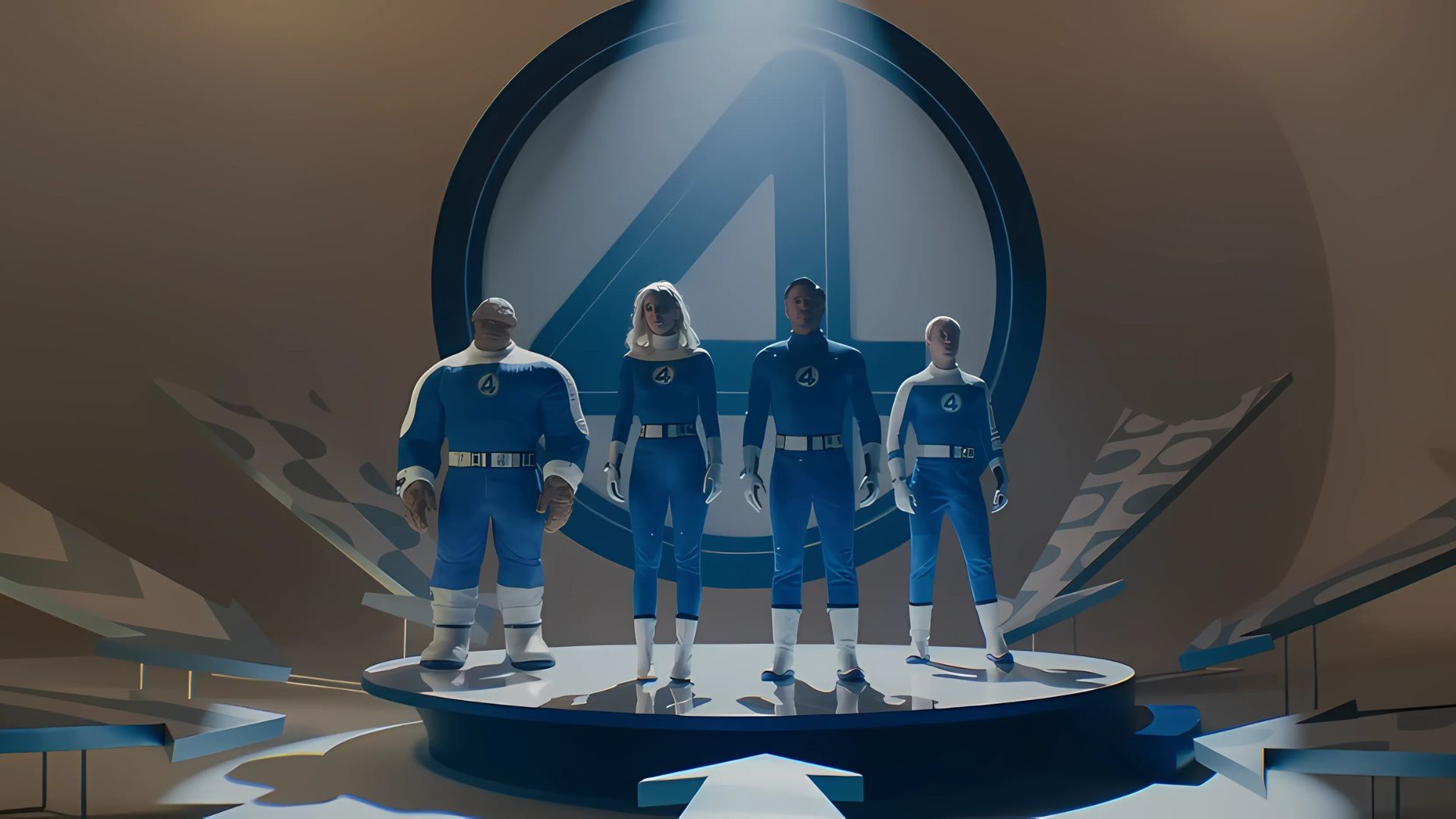 The cast of the Fantastic Four: First Steps from the official teaser trailer (Image via. Marvel Entertainment/Youtube)