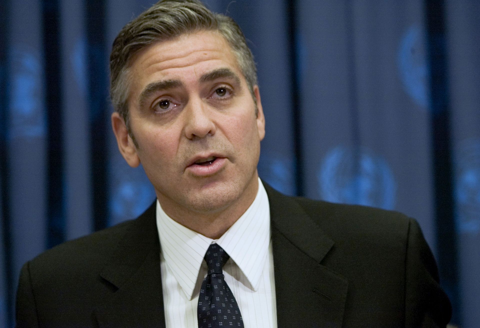 George Clooney, Don Cheadle, and the Save Darfur Coalition Hold Press Conference at United Nations - December 15, 2006 - Source: Getty