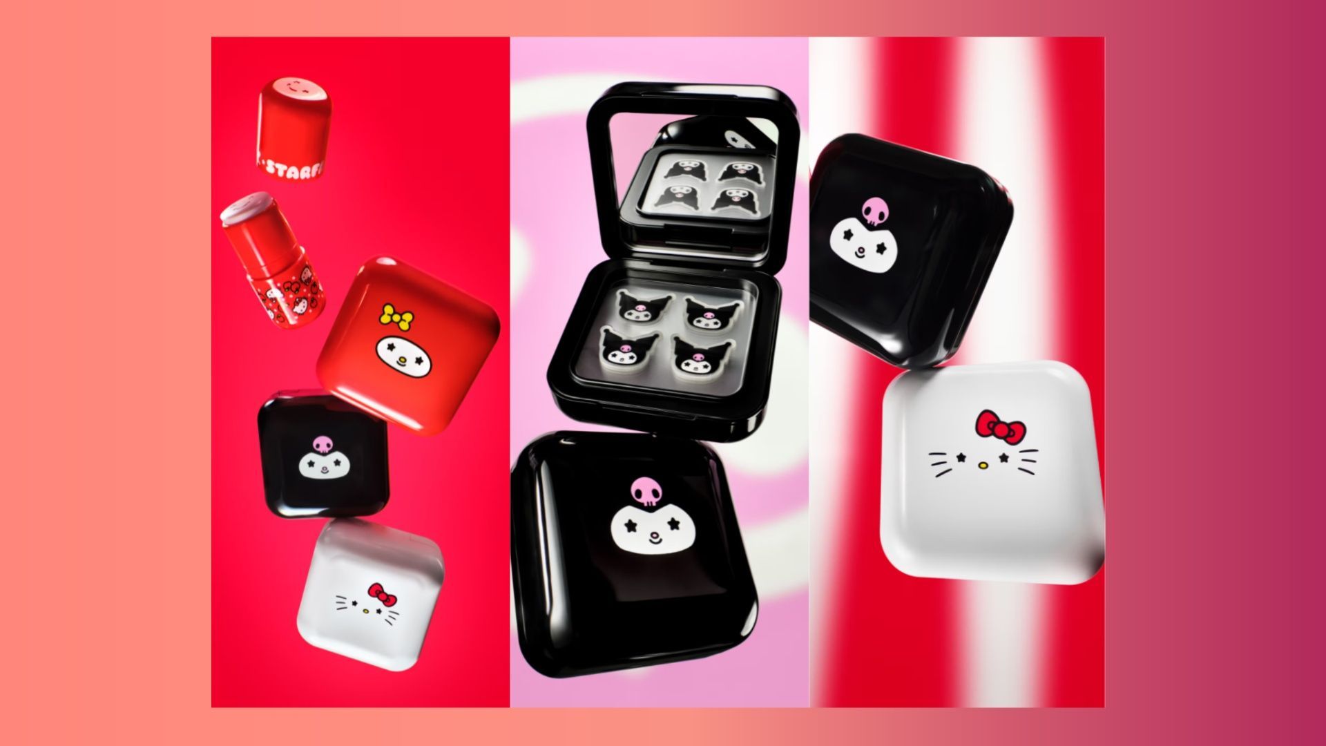 Hello Kitty and Starface are back with new products that can be added to skincare. (Image via Starface)