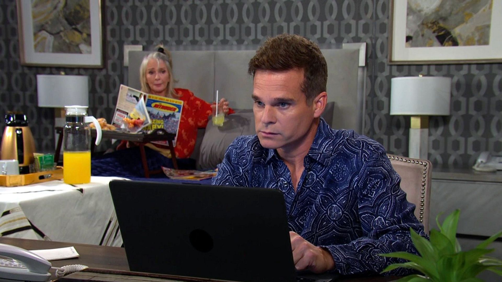 Days of Our Lives&#039; Hattie ordering Leo around. | Image Source: Peacock