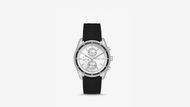 Oversized Hadyn Pavé Silver-Tone Watch