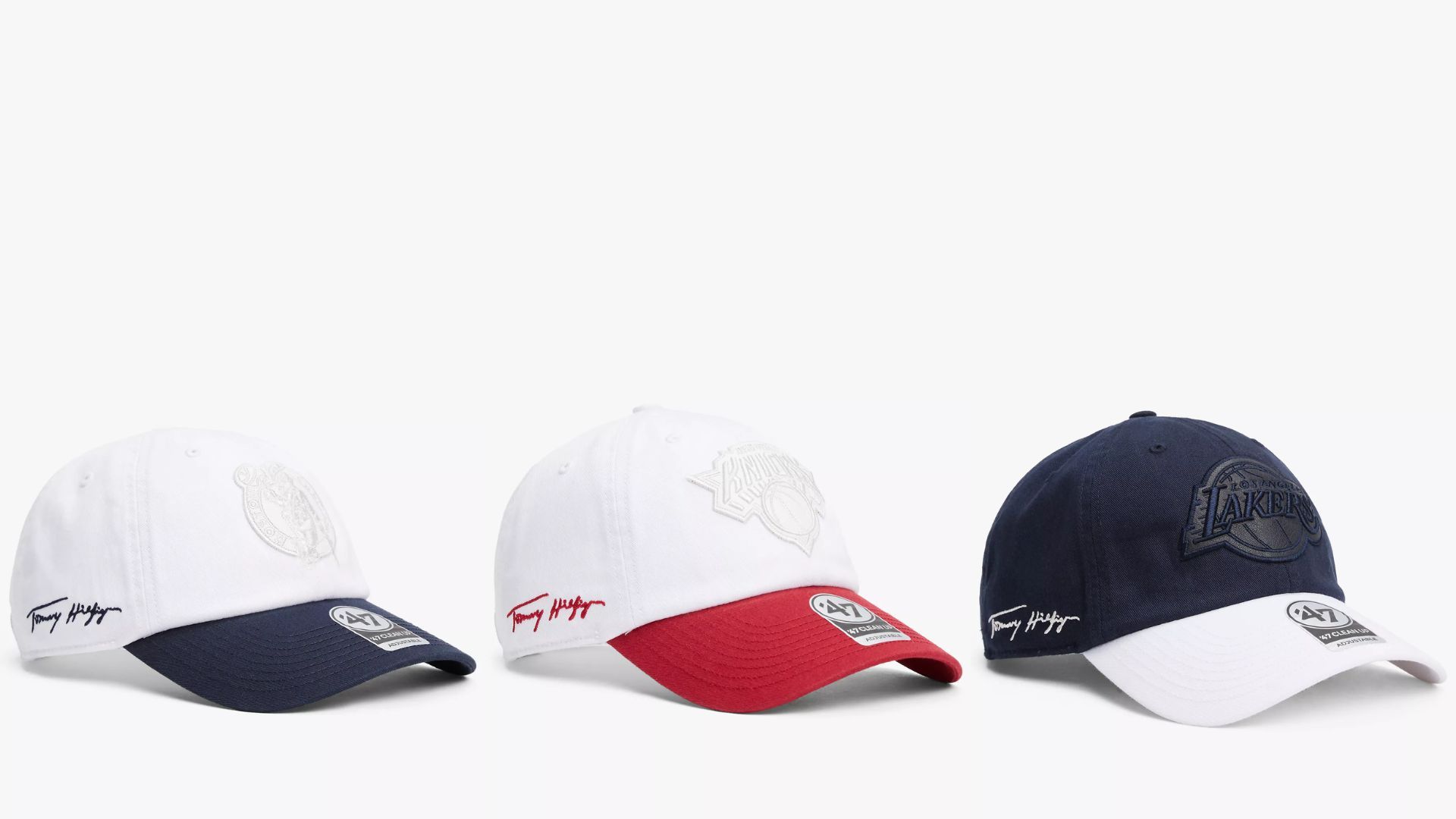 Tommy Hilfiger x &rsquo;47 basketball caps (Image via usa.tommy.com)