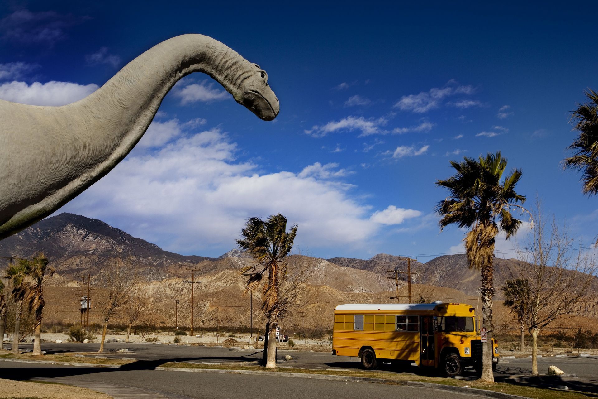 USA - California - Truck stop dinosaur - Source: Getty