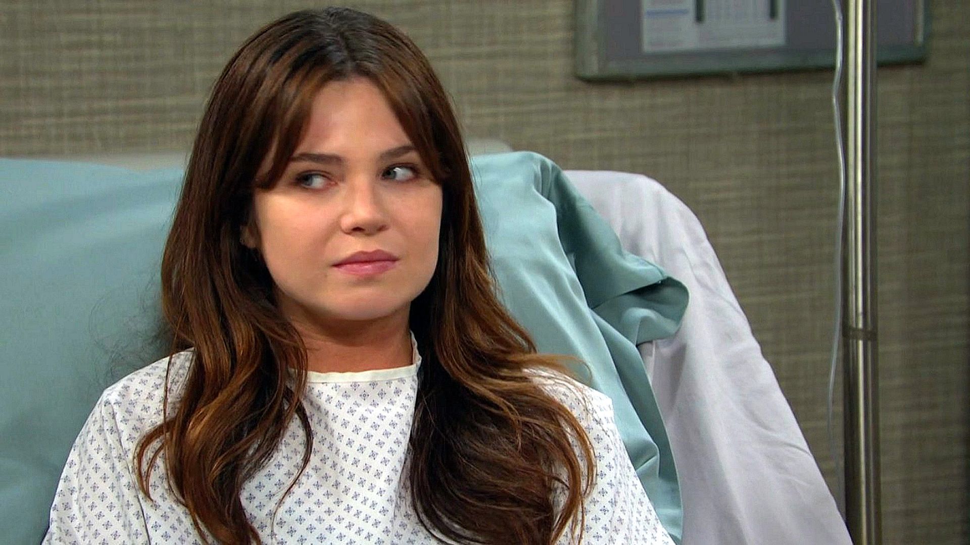 Days of Our Lives&#039; Joy looking not so joyous. | Image Source: Peacock