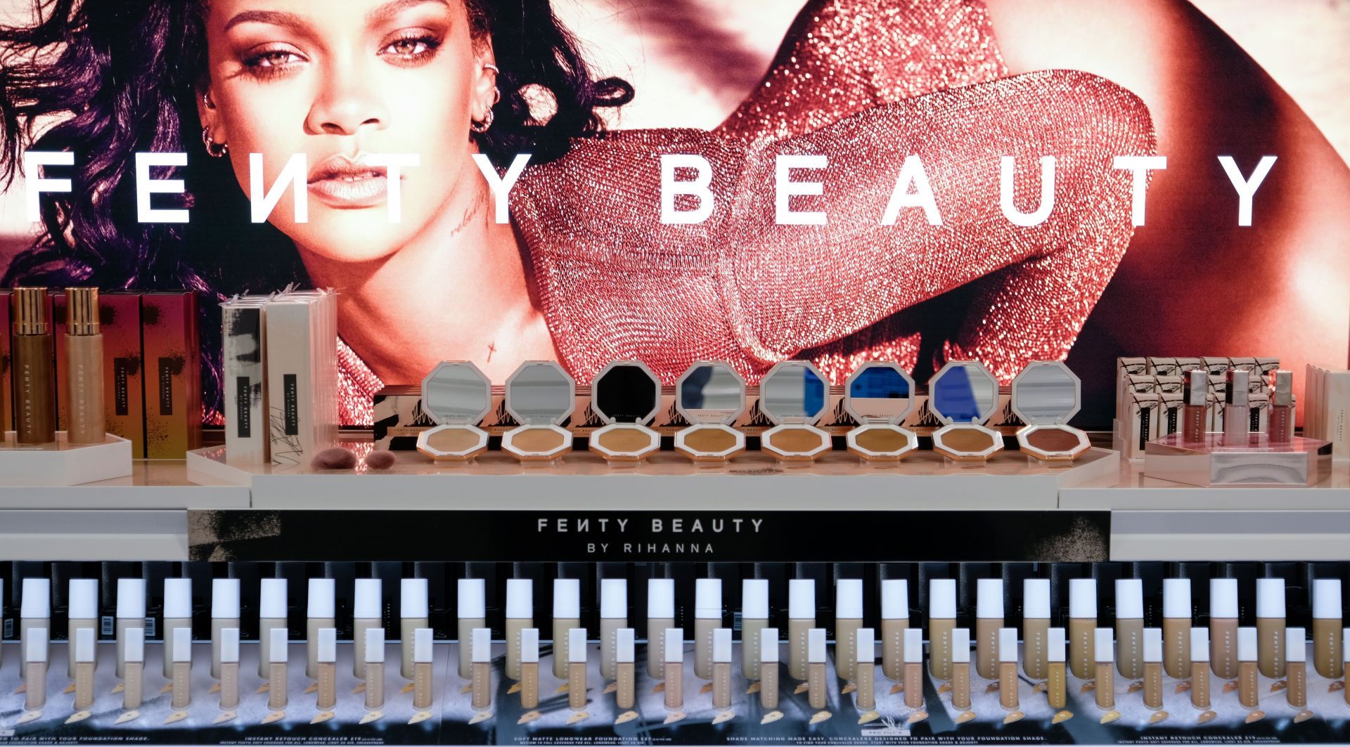 Fenty Beauty by Rihanna launches into select Boots stores &amp; Boots.com - Source: Getty