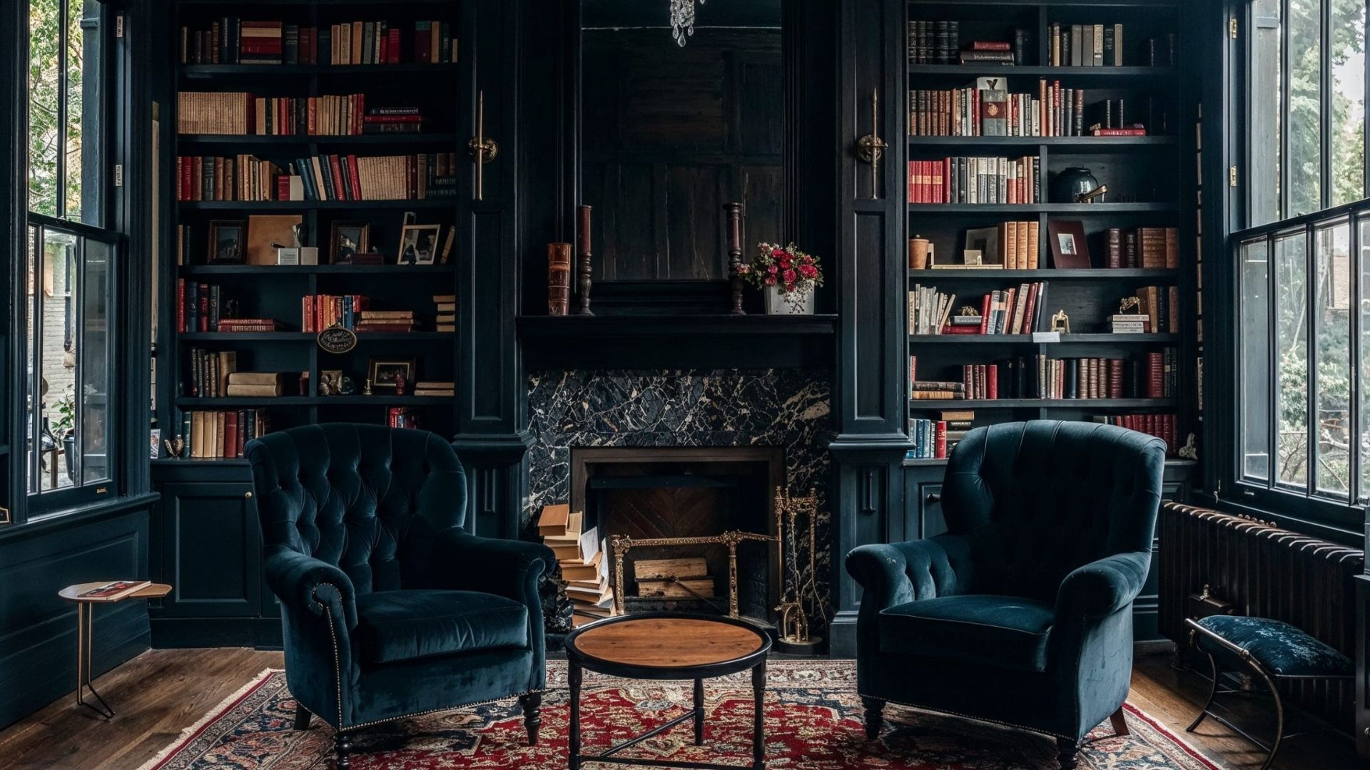 How to incorporate dark academia themes into your room in 2025 (Image via Decorilla)