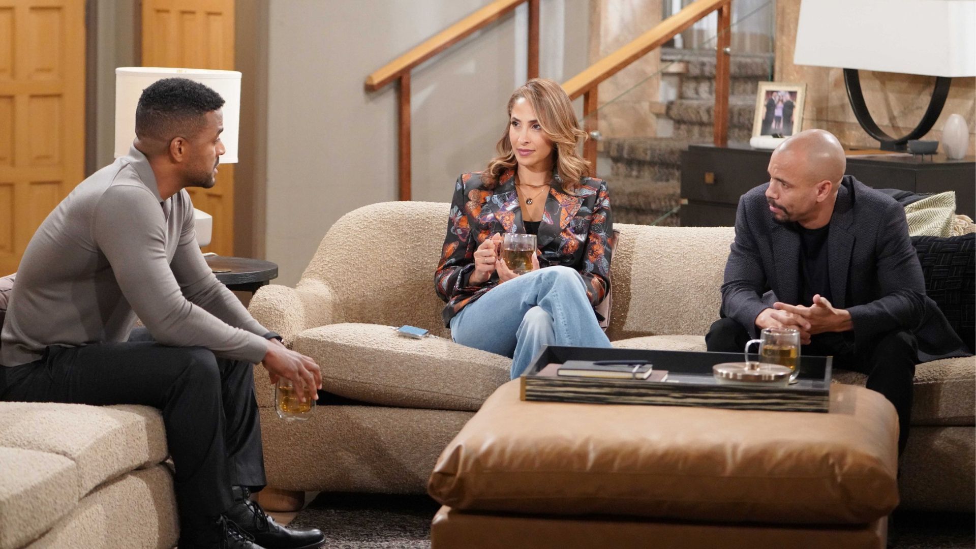 Nate, Lily, and Devon on The Young and the Restless | Image: JPI