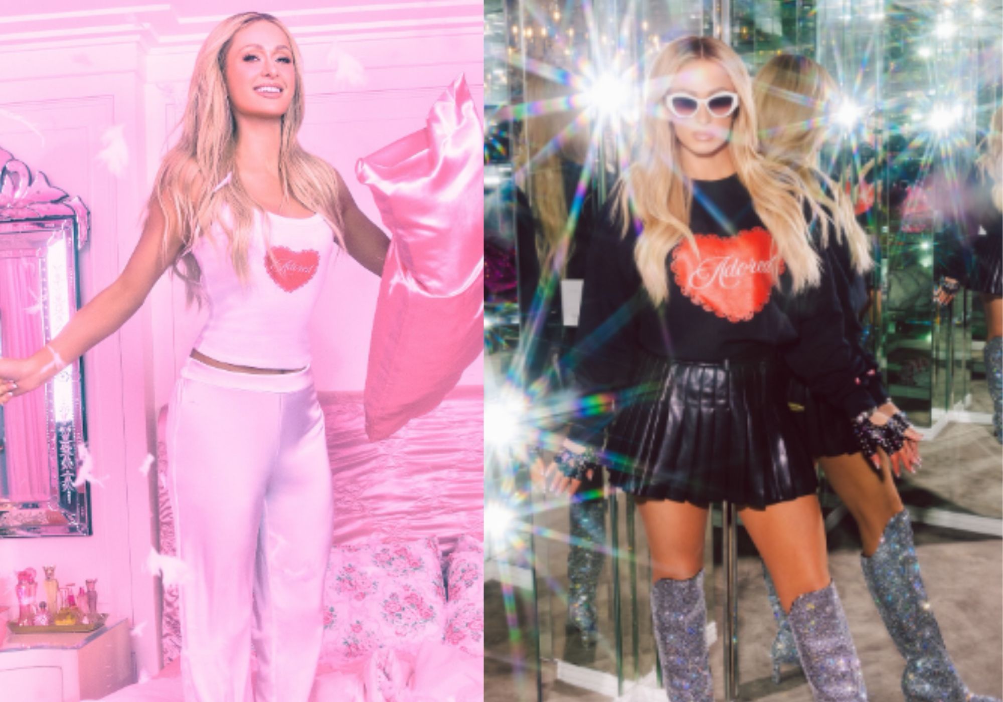 Paris Hilton Valentine&rsquo;s Day merch collection (Image via Instagram/ @parishilton)