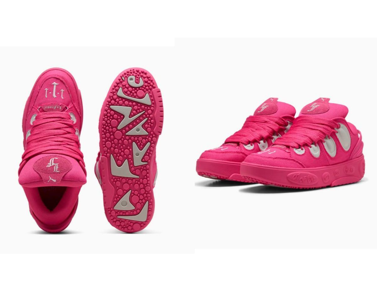 PUMA x LAMELO BALL LaFranc&eacute; Pink Carpet (image via Puma)