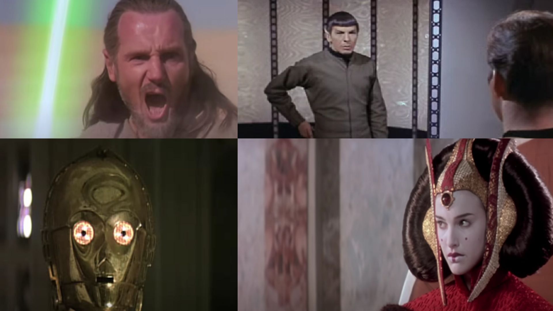 Star Wars: Episode I &ndash; The Phantom Menace | Image Via: Lucasfilm Ltd. Star Trek | Image Via: Desilu Productions