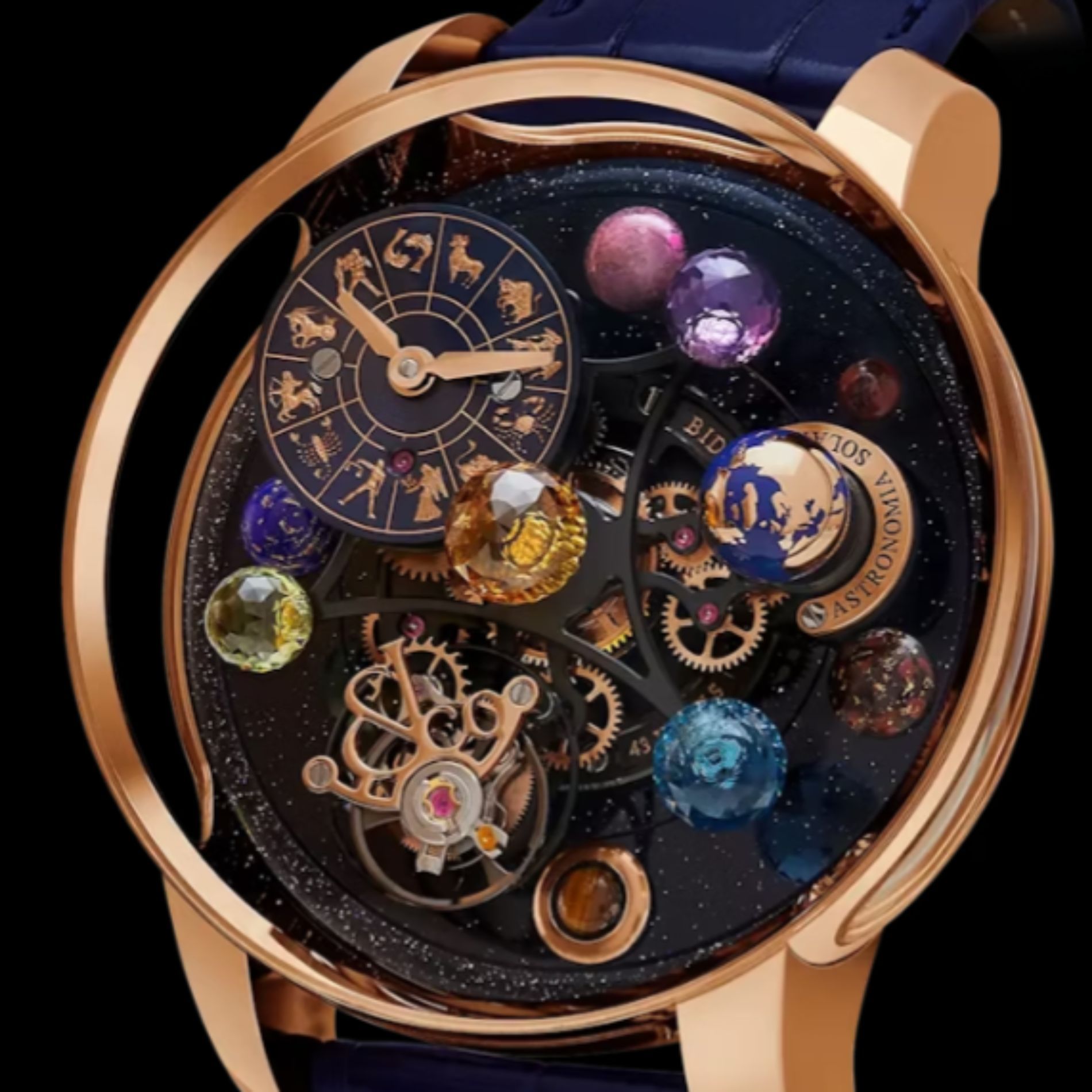 Jacob &amp; Co Astronomia Solar Zodiac watch (Image via Jacob &amp; Co.)