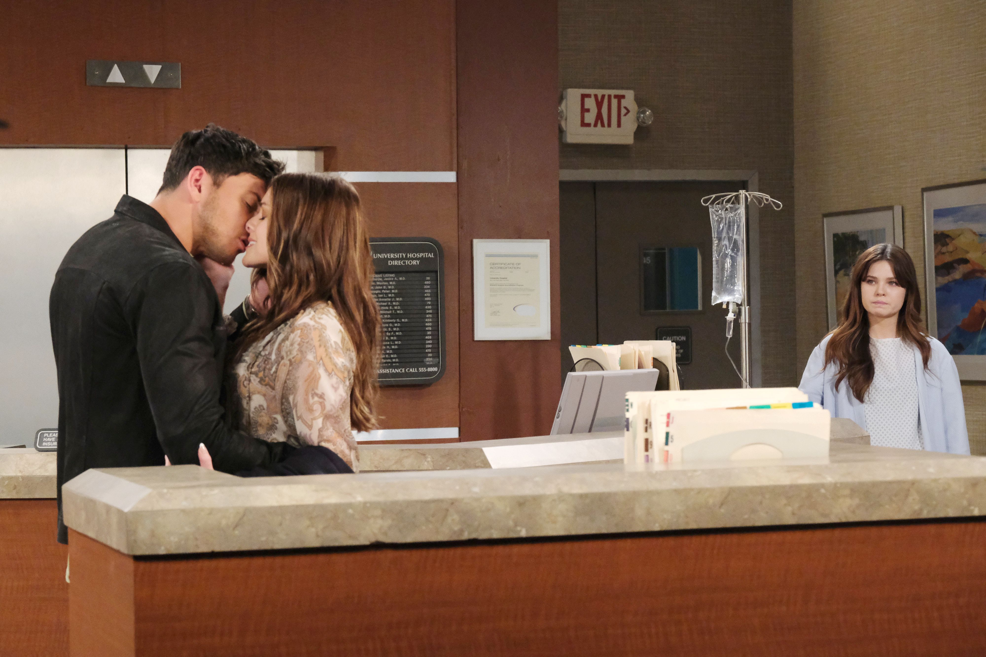 Joy sees Stephanie and Alex kissing on Days of our Lives | Image: JPI