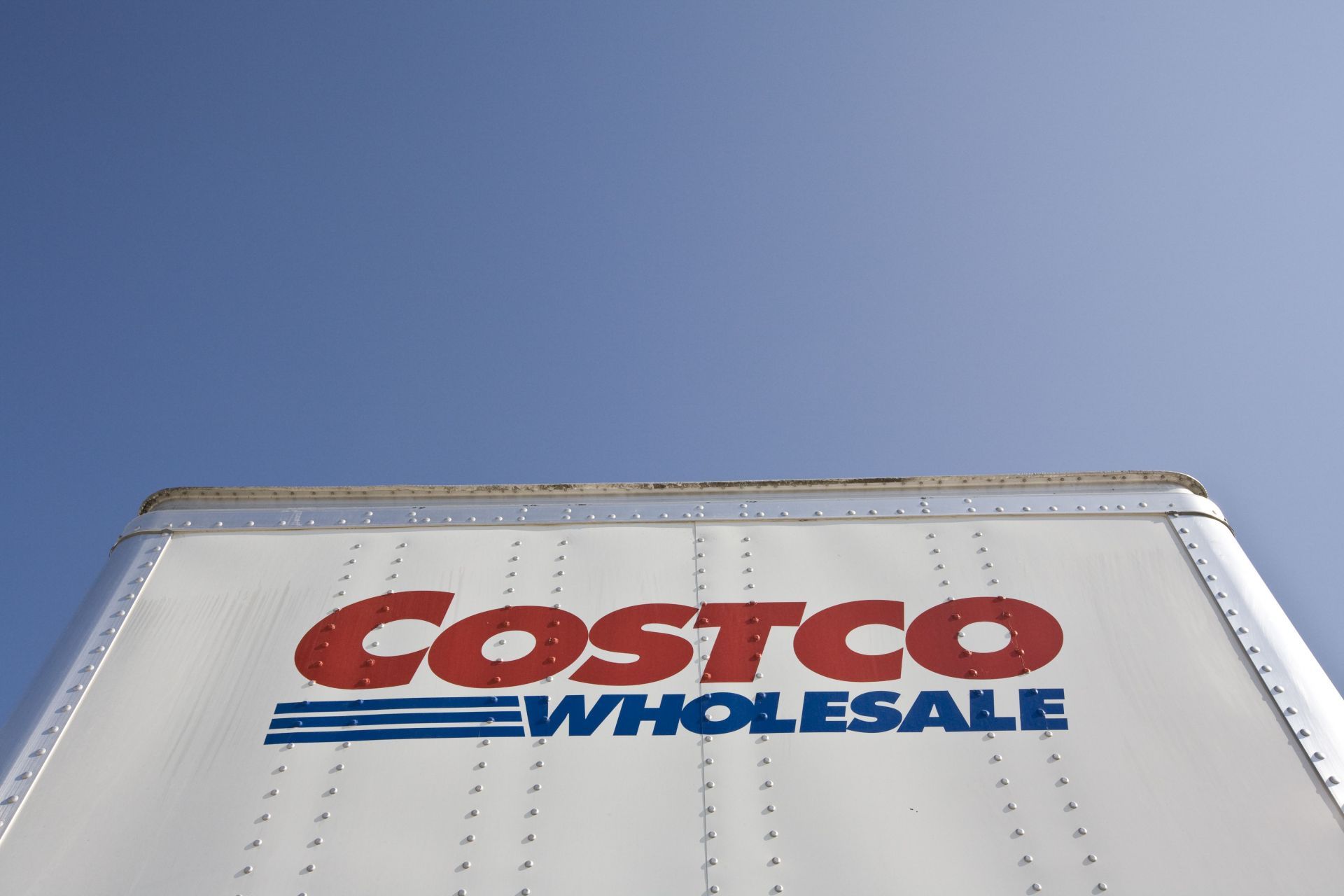 USA - Business - Costco Distribution Center - Transportation - Logo - Source: Getty. Photo by James Leynse/Corbis via Getty Images)