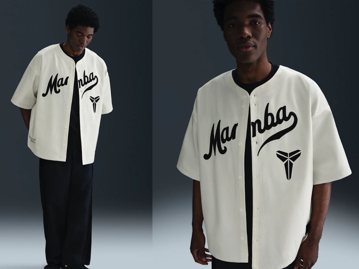 Nike Kobe &ldquo;Mamba Out&rdquo; baseball jerseys (Image via Nike)