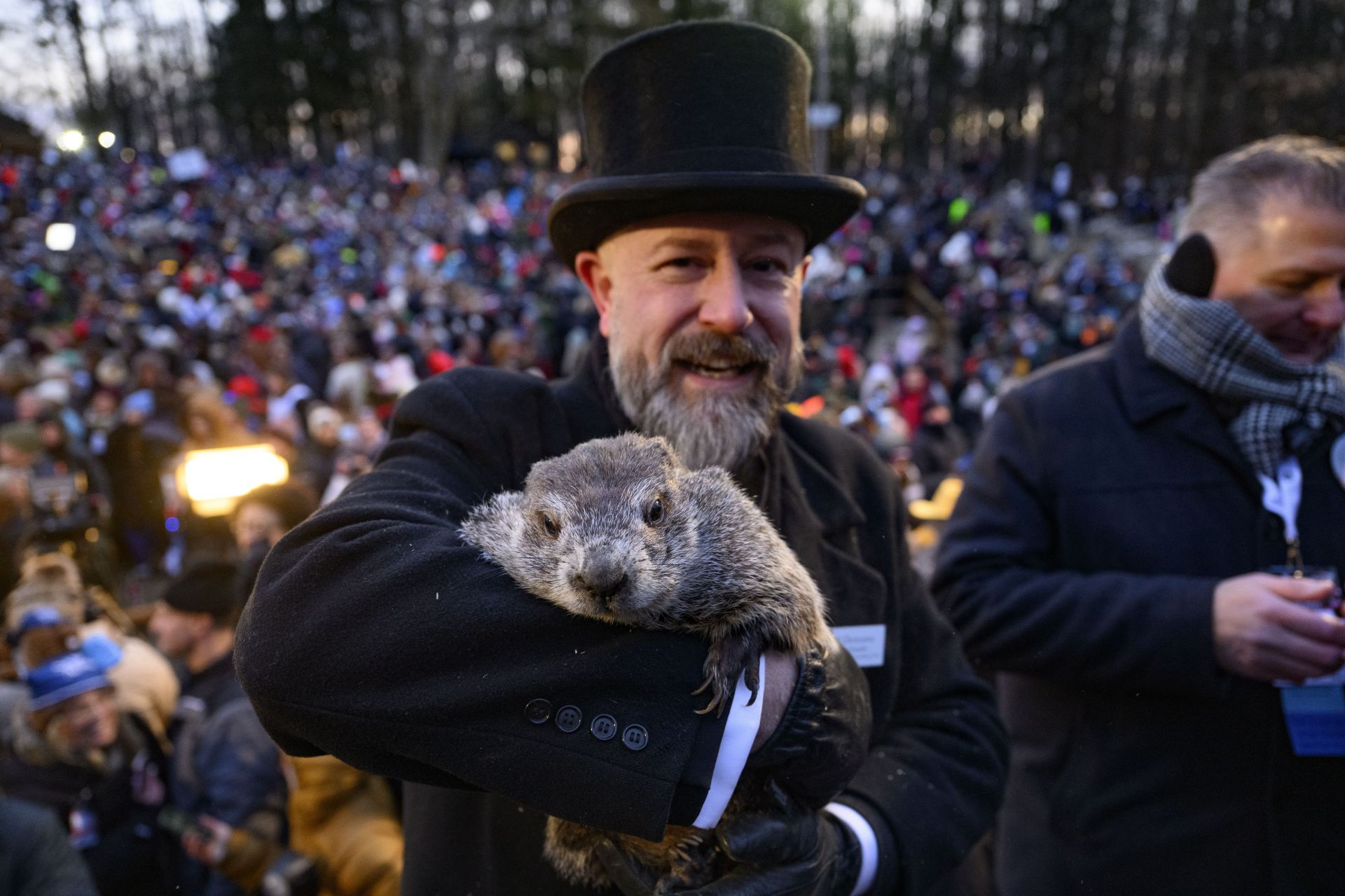 Punxsutawney Phil Shares Winter/Spring Prediction On Groundhog&#039;s Day - Source: Getty