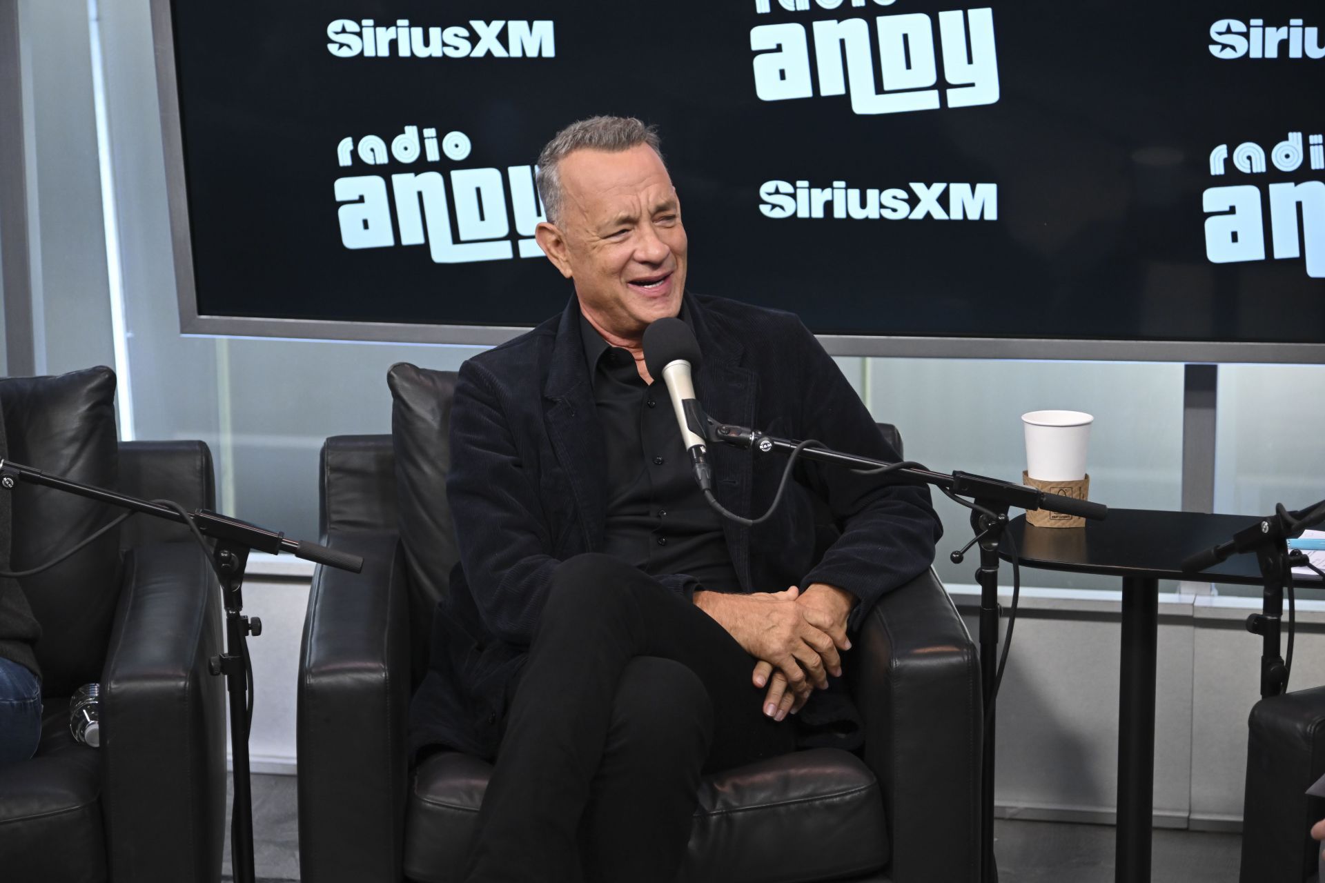 SiriusXM&#039;s Town Hall With The Cast Of &quot;Here&quot; Featuring Tom Hanks, Robin Wright And Robert Zemeckis - Source: Getty