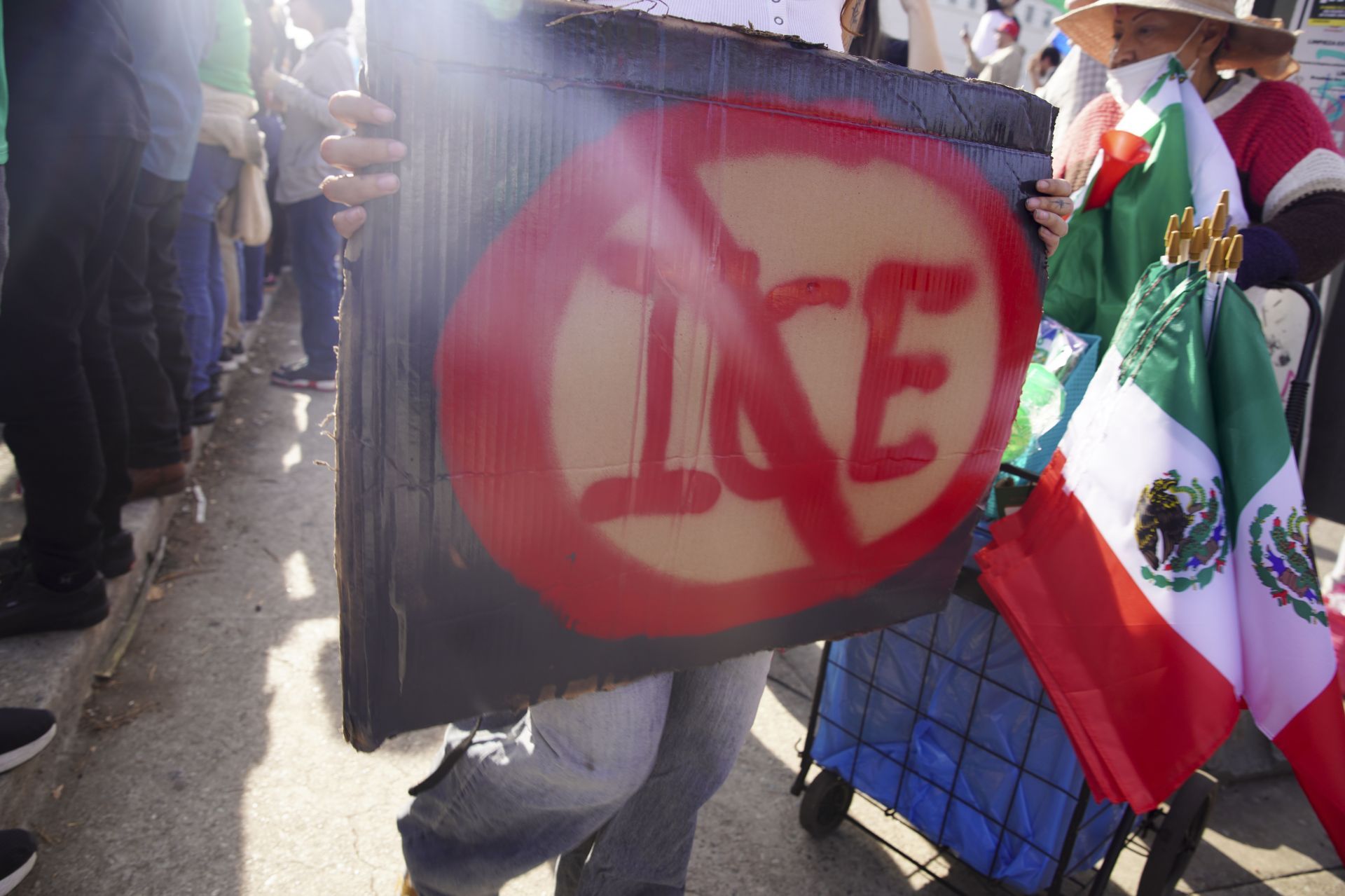 &#039;A Day Without Immigrants&#039; march in Los Angeles (Image Source: Getty)