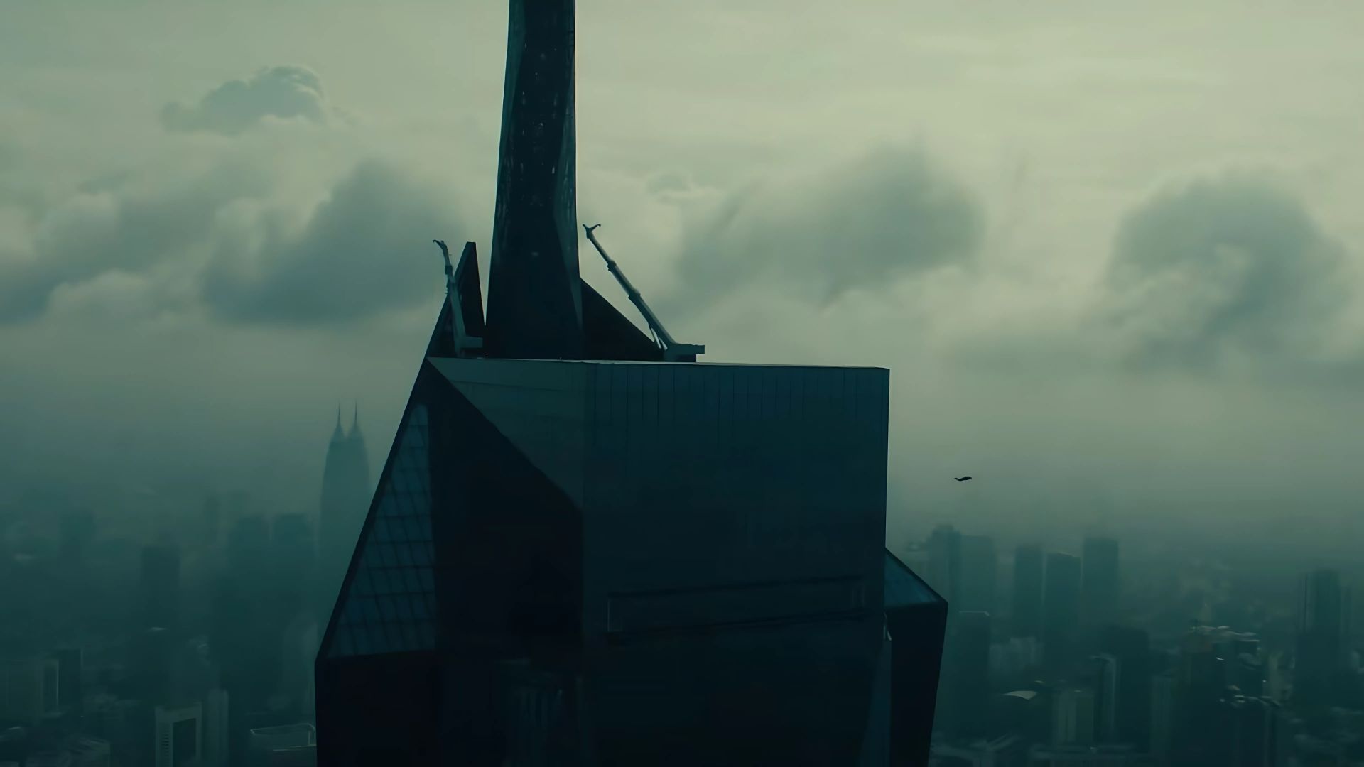 The Dark Knight&#039;s skyhook scene sees Batman jumping from a building. (via Marvel Studios)