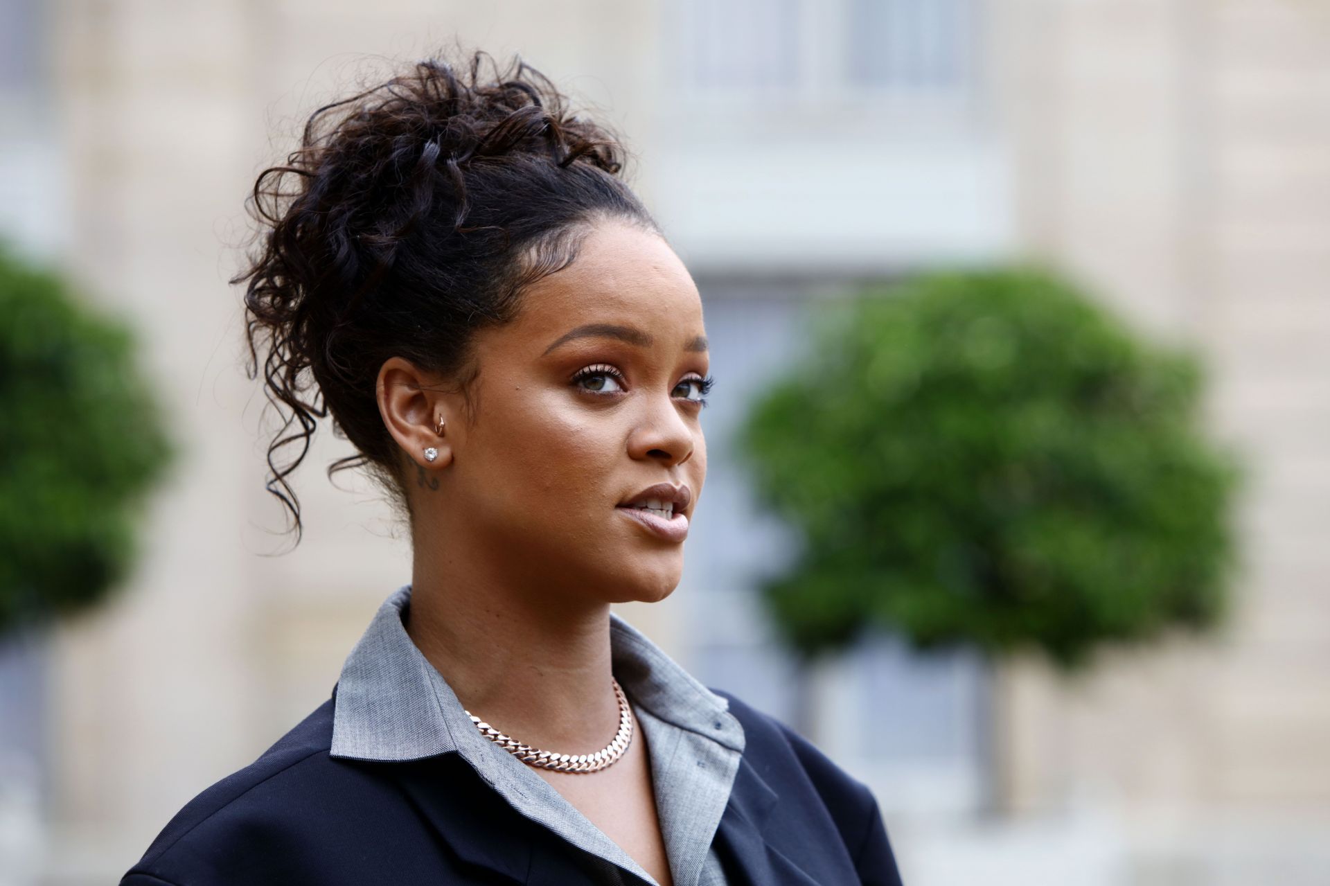 Brigitte Macron and musician and Global Ambassador Rihanna in Paris - Source: Getty