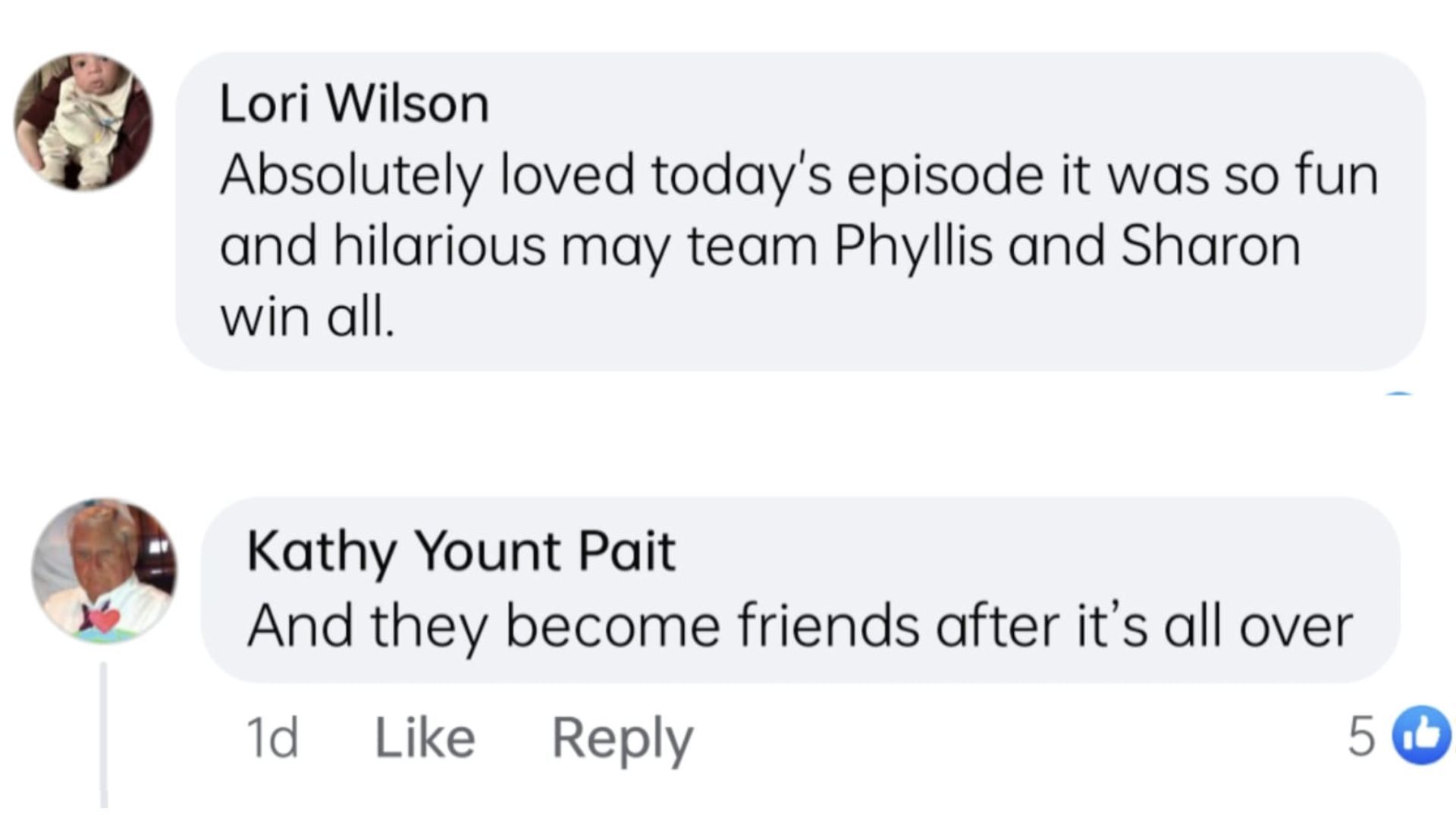 Comments by the fans (Screenshots via Facebook / Danetha VanillaStrawberry Williams)