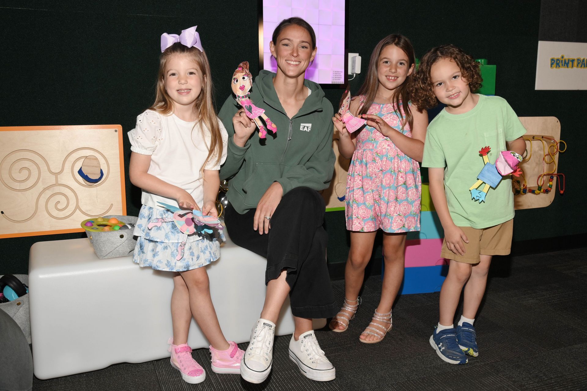 Kylie Kelce Teams up with HP to Empower Kids Through the Magic of Print and Puppetry with Print Pals at Eagles - Source: Getty