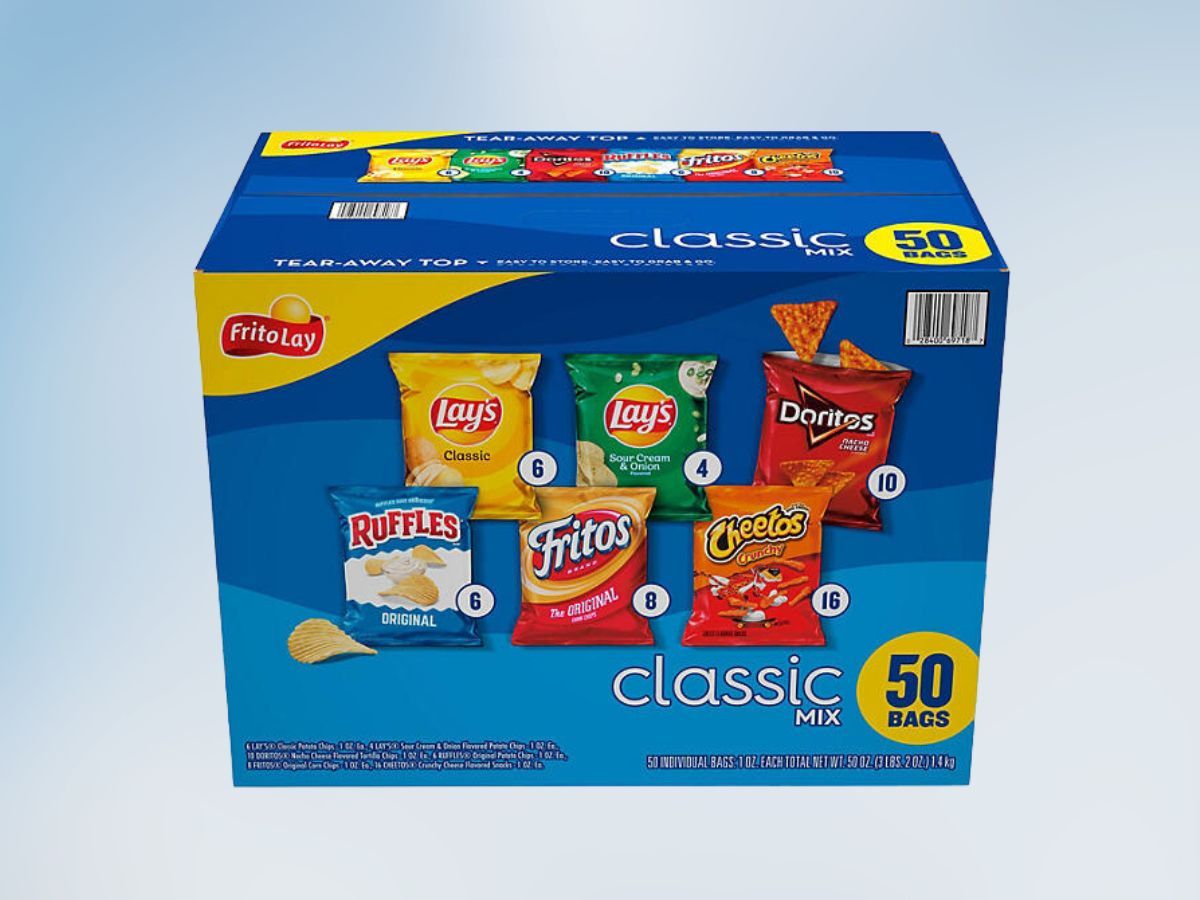 Frito-Lay Classic Mix Variety Pack Chips (Image via Sam&#039;s Club)