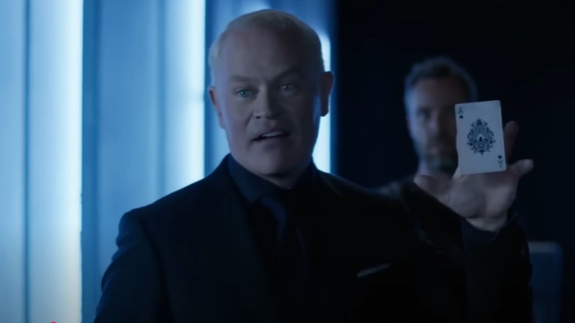 Oliver confronts Damien Darhk | Image via Prime Video