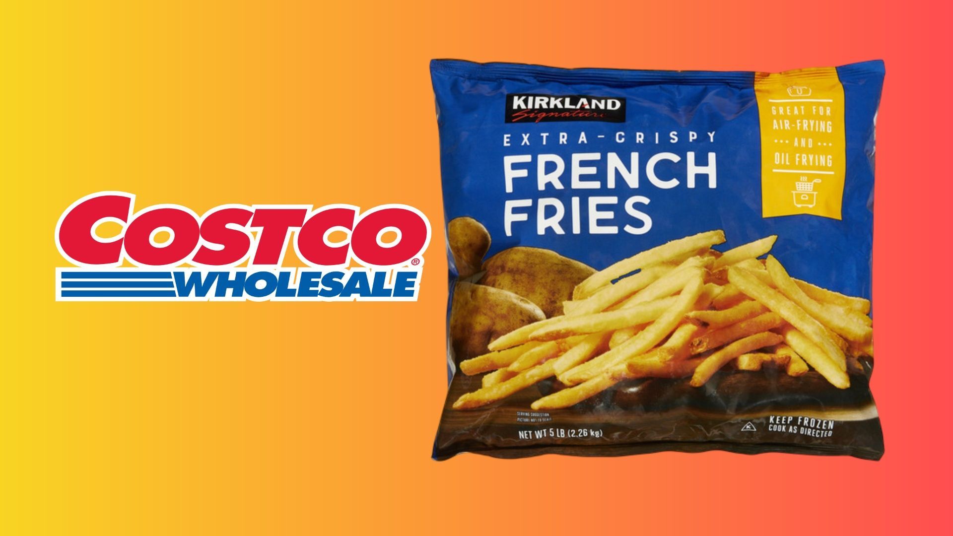 Have you seen these French Fries in your Costco? (Image via Wikipedia, Instacart)