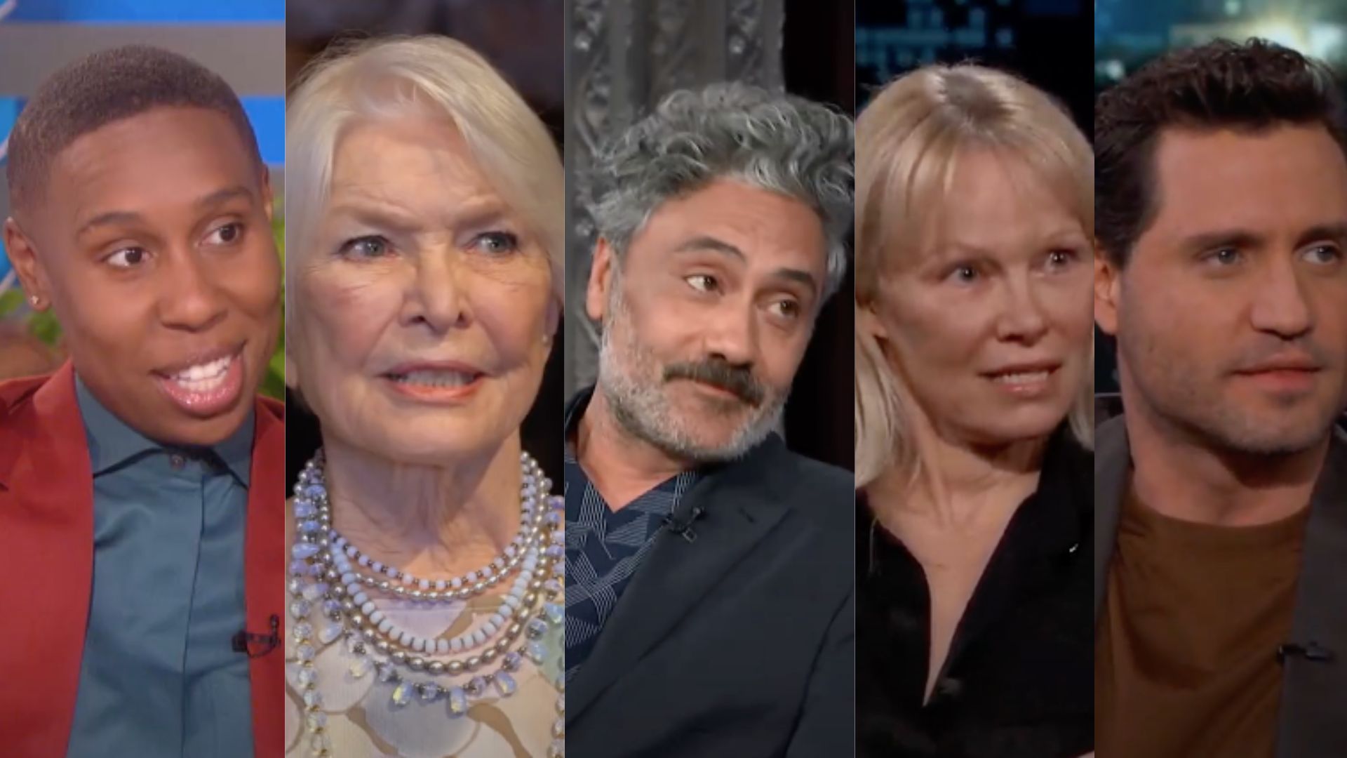 This is a collage of the image of actors cast in 