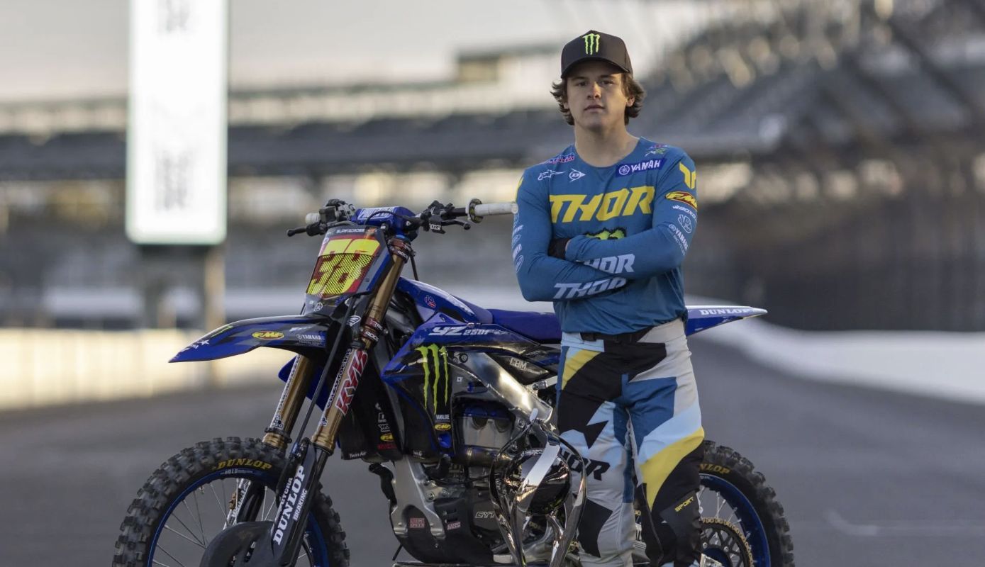 Haiden Deegan is seen at Indianapolis Motor Speedway on March 7, 2025 in Indianapolis, Indiana. (Photo by Brian Ach/Getty Images for Feld Motor Sports, Inc.)