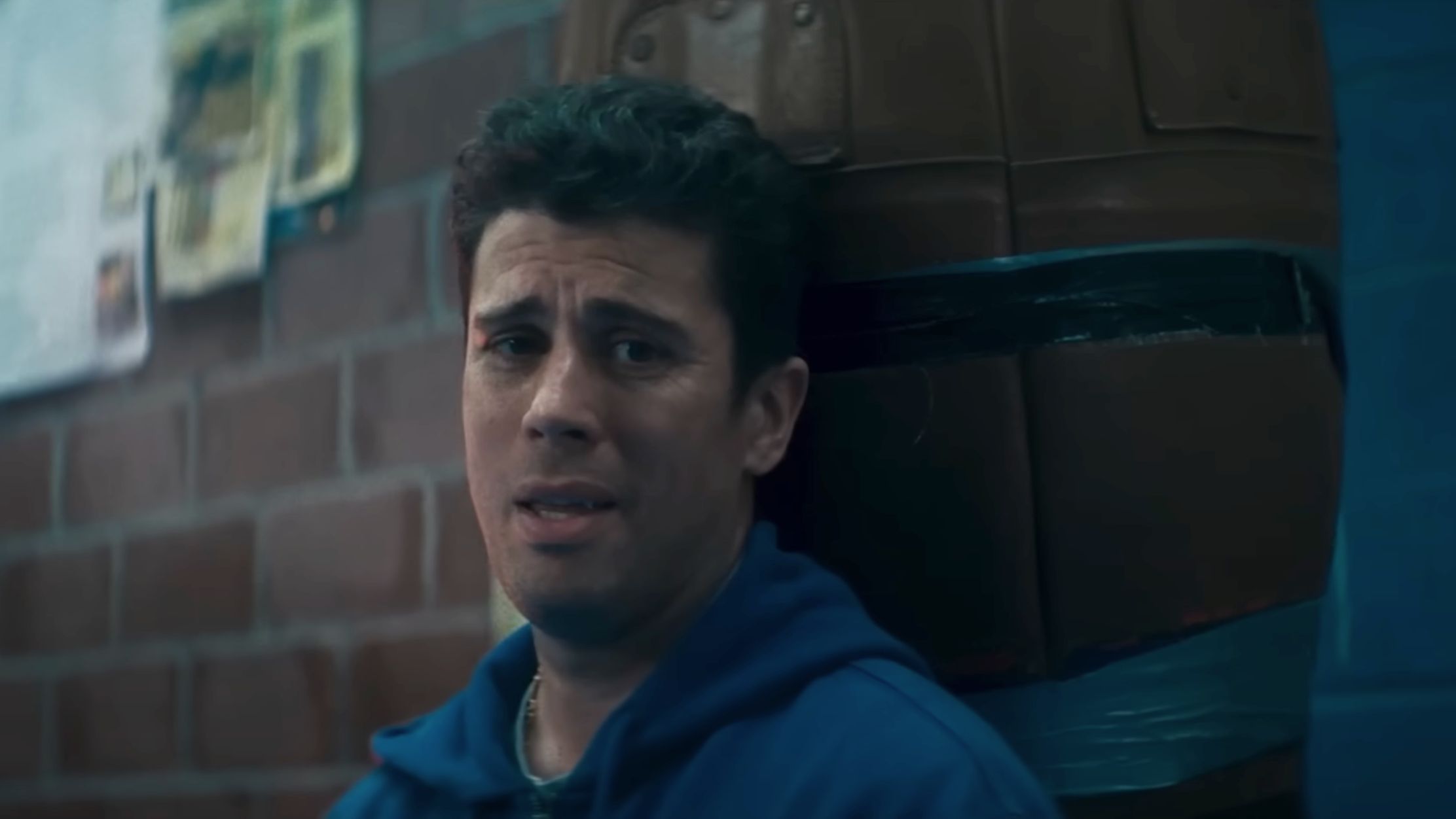 A still from &lsquo;Salvable&rsquo; starring Toby Kebbell and Shia LaBeouf (Image via YouTube/@LionsgateMovies)