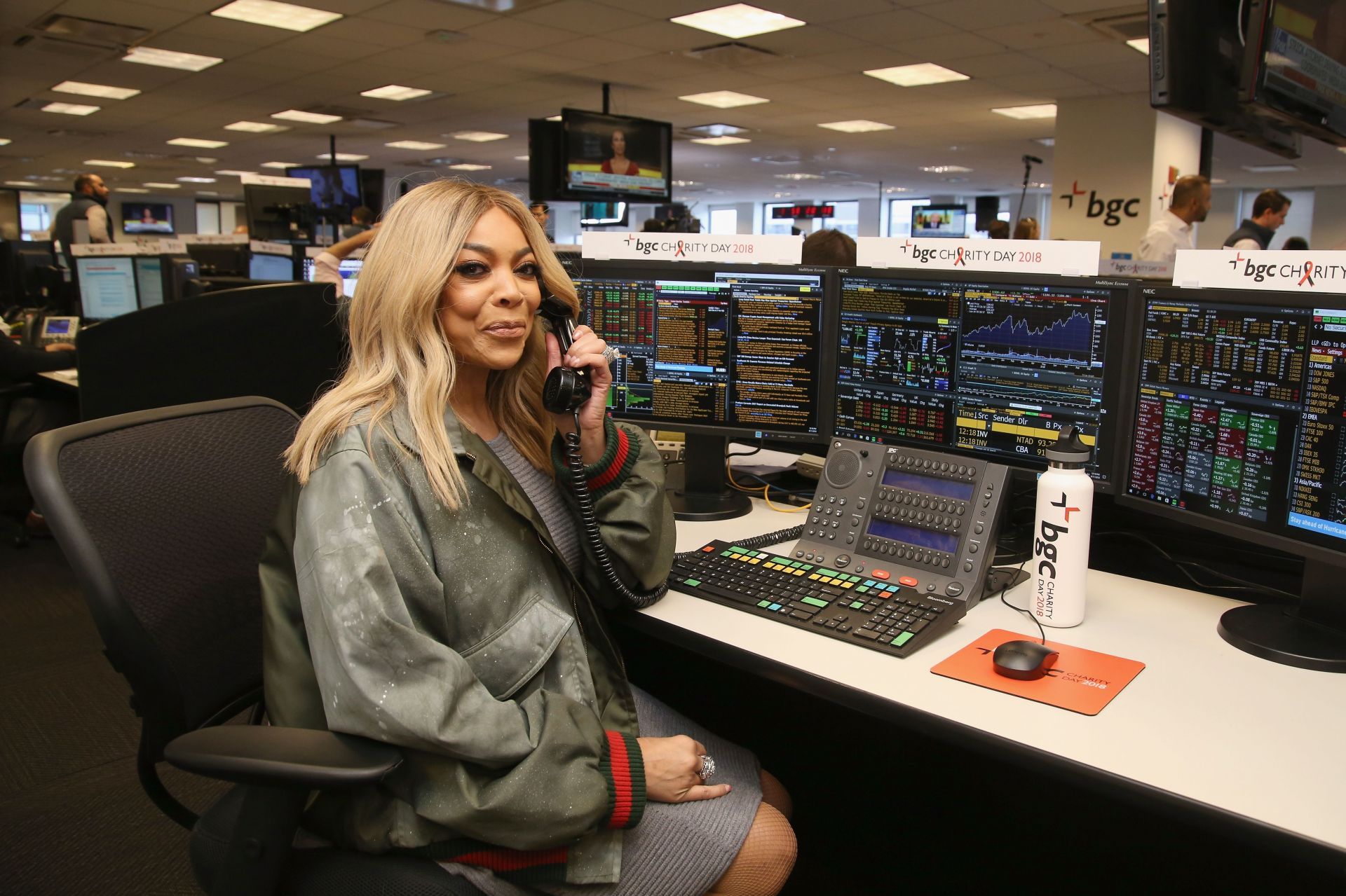 Annual Charity Day Hosted By Cantor Fitzgerald, BGC and GFI - BGC Office - Inside - Source: Getty Photo by Donald Bowers