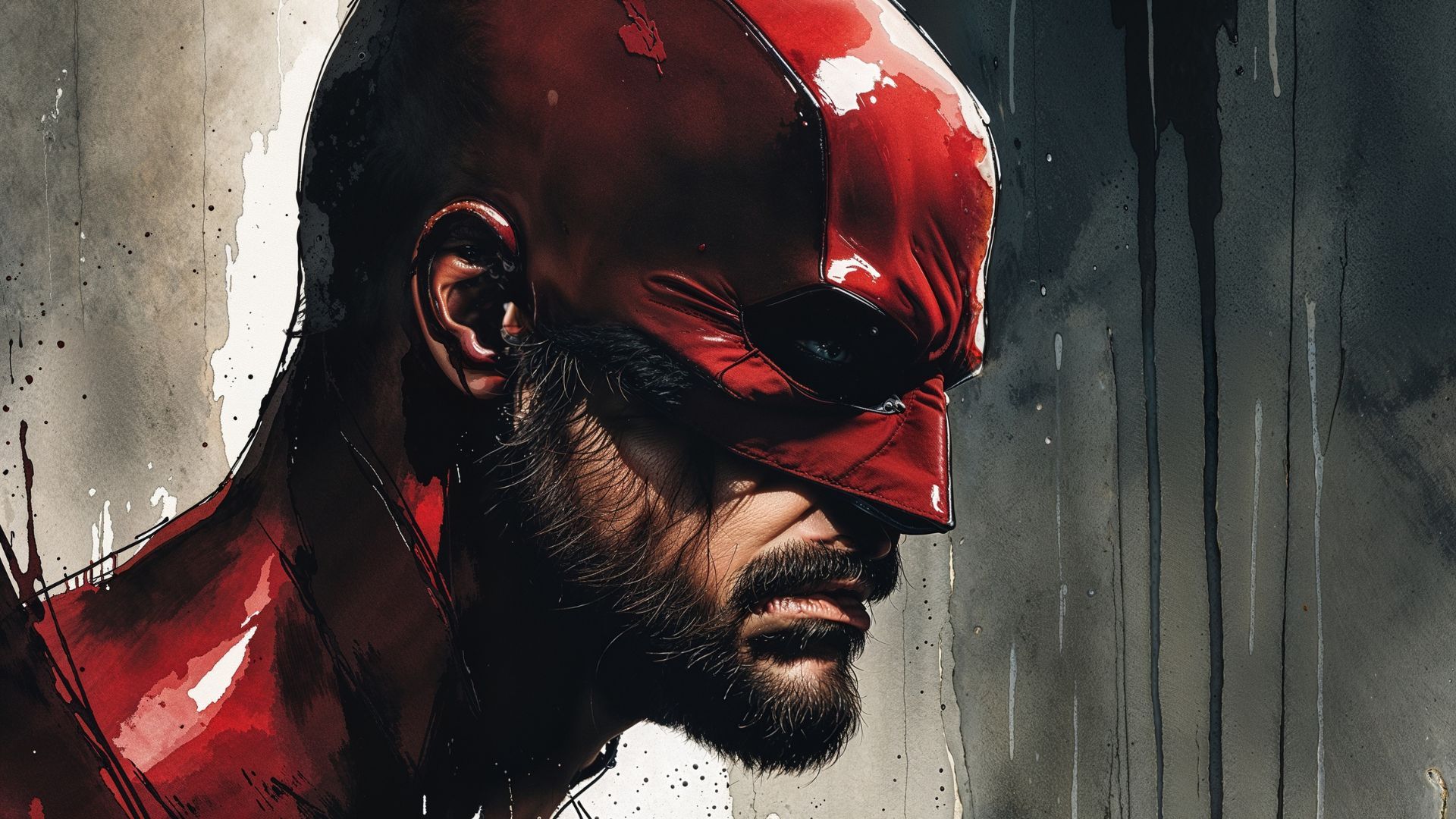 Original fan art of Daredevil | Orignal Artwork by Beatrix Kondo of Soap Central