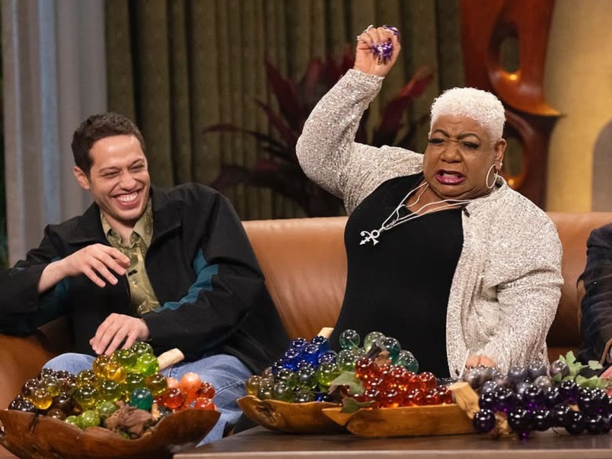 Pete Davidson and Luenell on Everybody&rsquo;s Live with John Mulaney. Image via Instagram /@johnmulaney