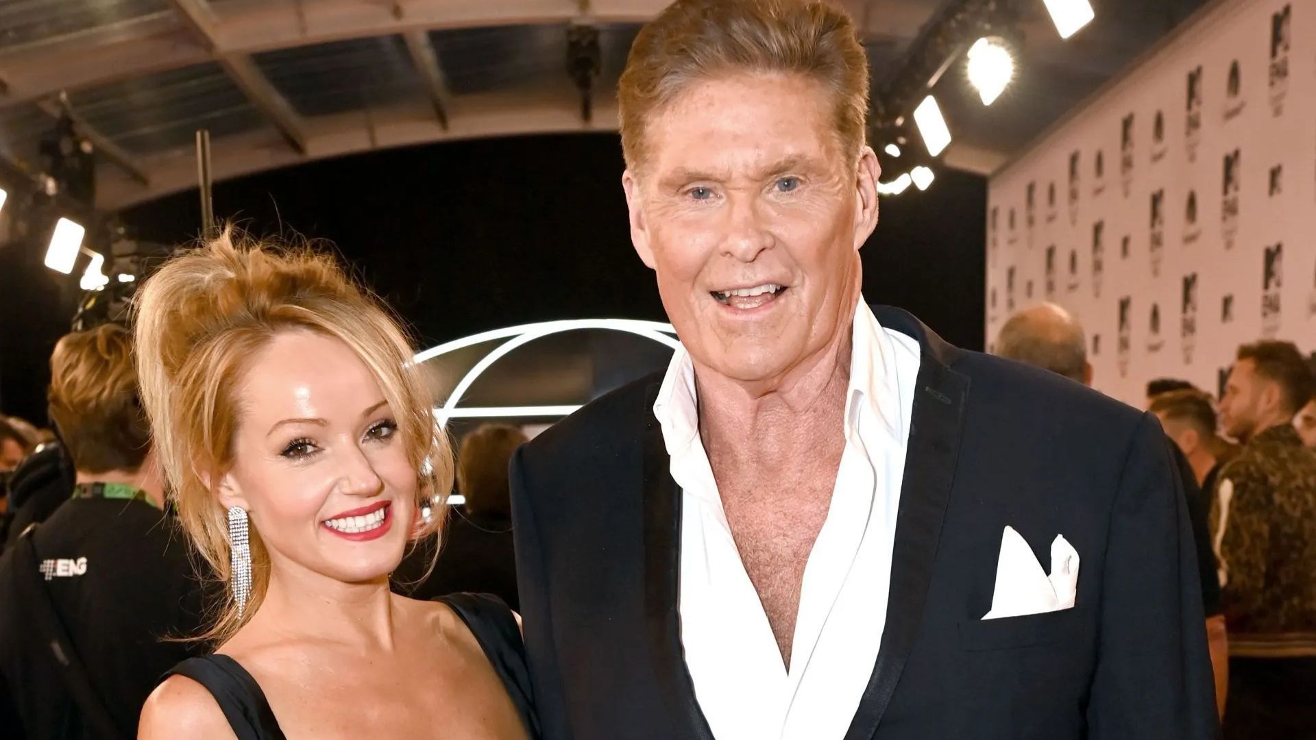 Hayley Roberts Hasselhoff and David Hasselhoff during the MTV Europe Music Awards 2022 (Source: Getty images)