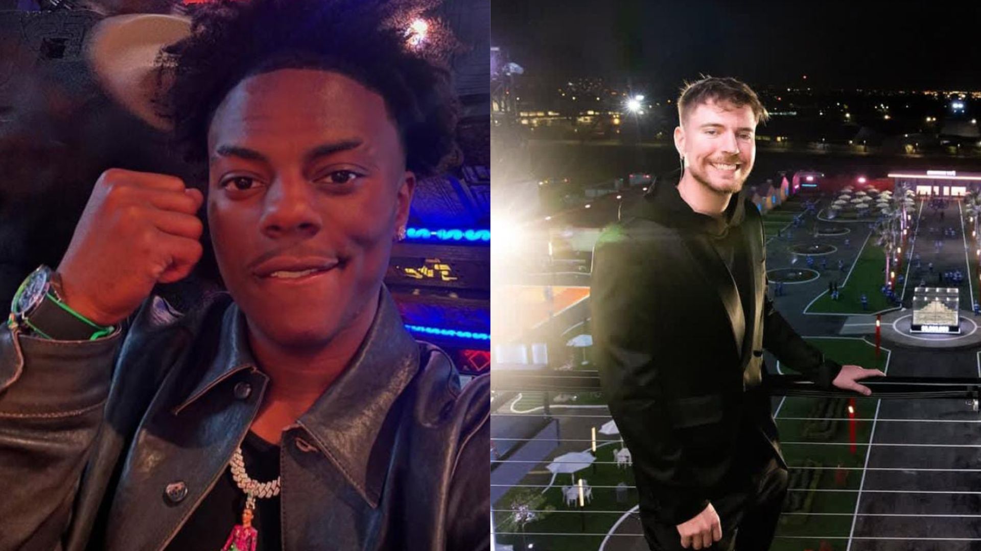 MrBeast and IShowSpeed (screenshot via @ishowspeed/ Instagram and @mrbeast/ Instagram)