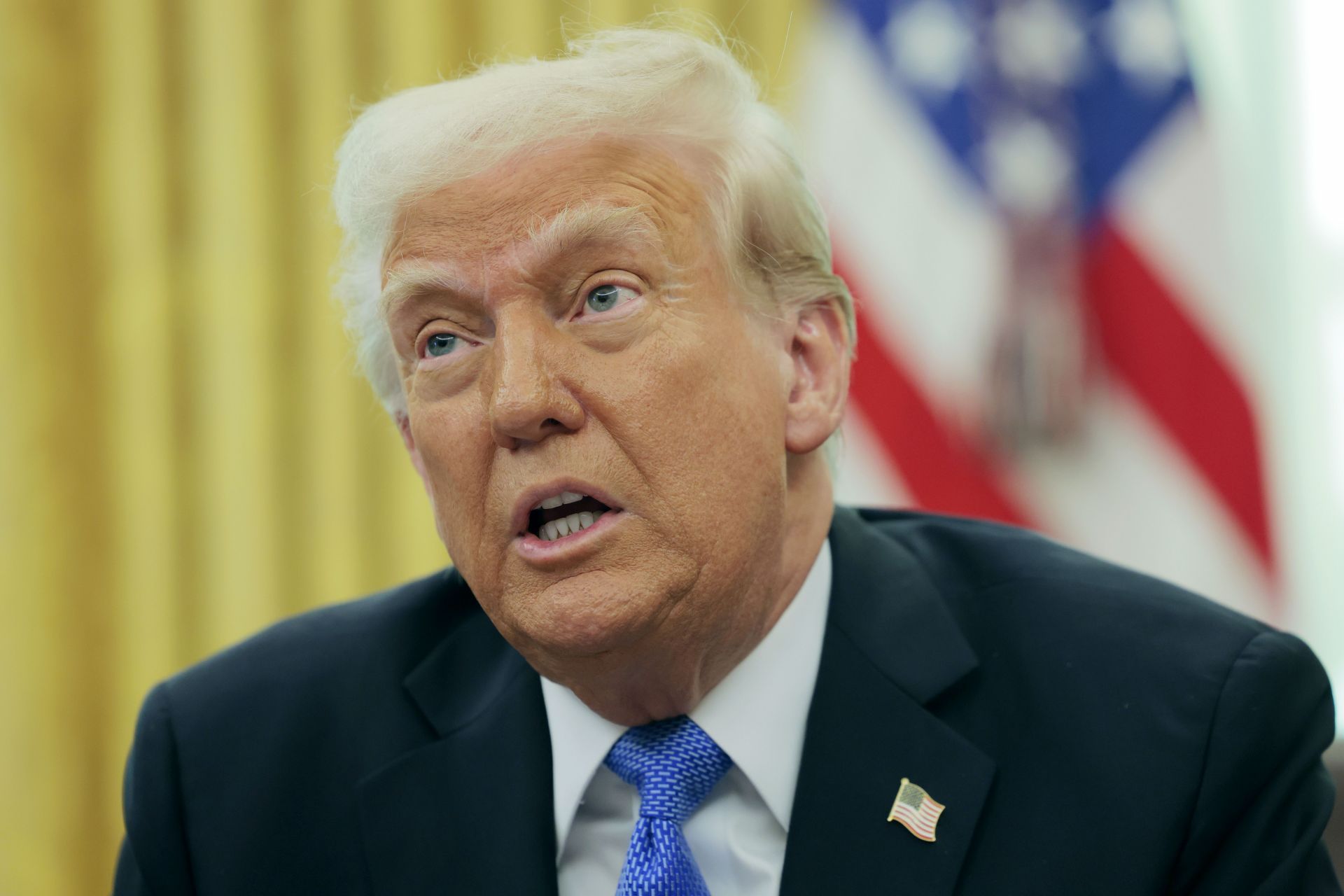 President Trump And Defense Secretary Hegseth Speak In The Oval Office - Source: Getty