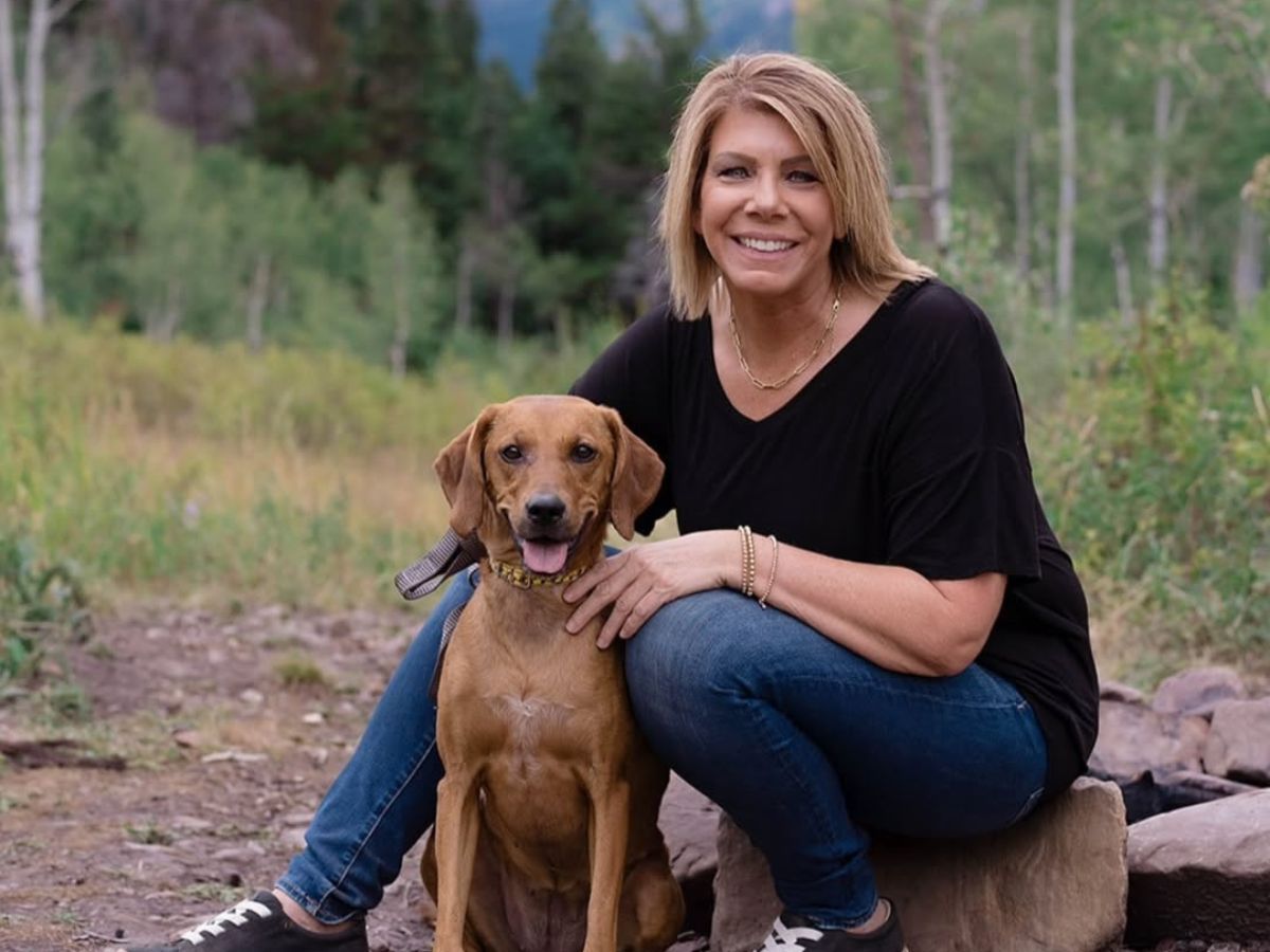 Meri Brown with her dog Zona. Image via Instagram/ @therealmeribrown