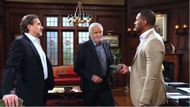 Carter handed the stapler, er, keys back to Eric and Ridge on The Bold and the Beautiful | Image: CBS