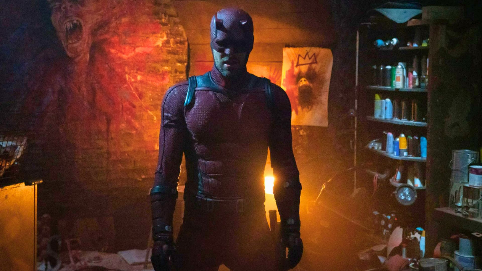 Charlie Cox as and in Daredevil: Born Again (Image via Disney+)