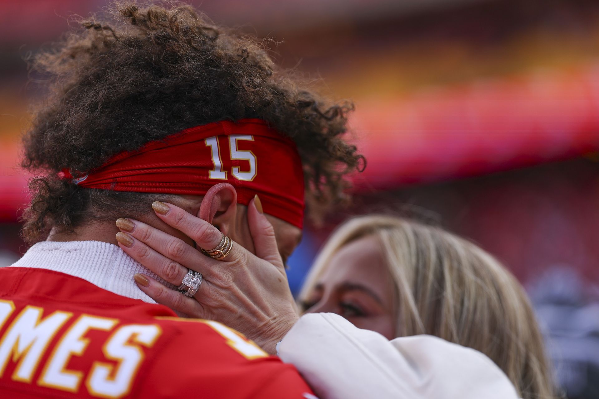 Golden Raye Mahomes was born in January, earlier this year (Image via Aaron M. Sprecher/Getty Images)