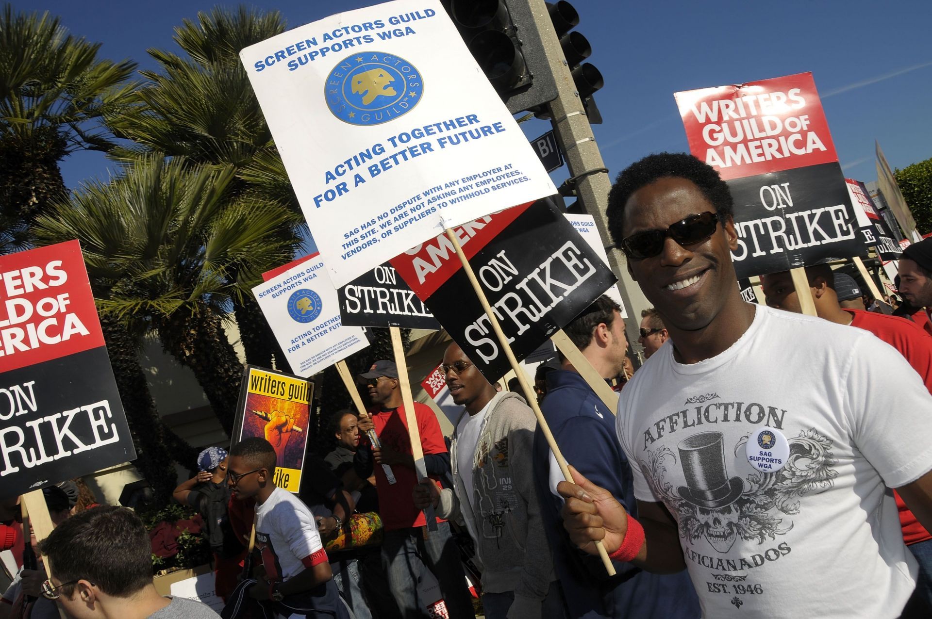 Diverse Writers And Actors Support WGA Strike - Source: Getty