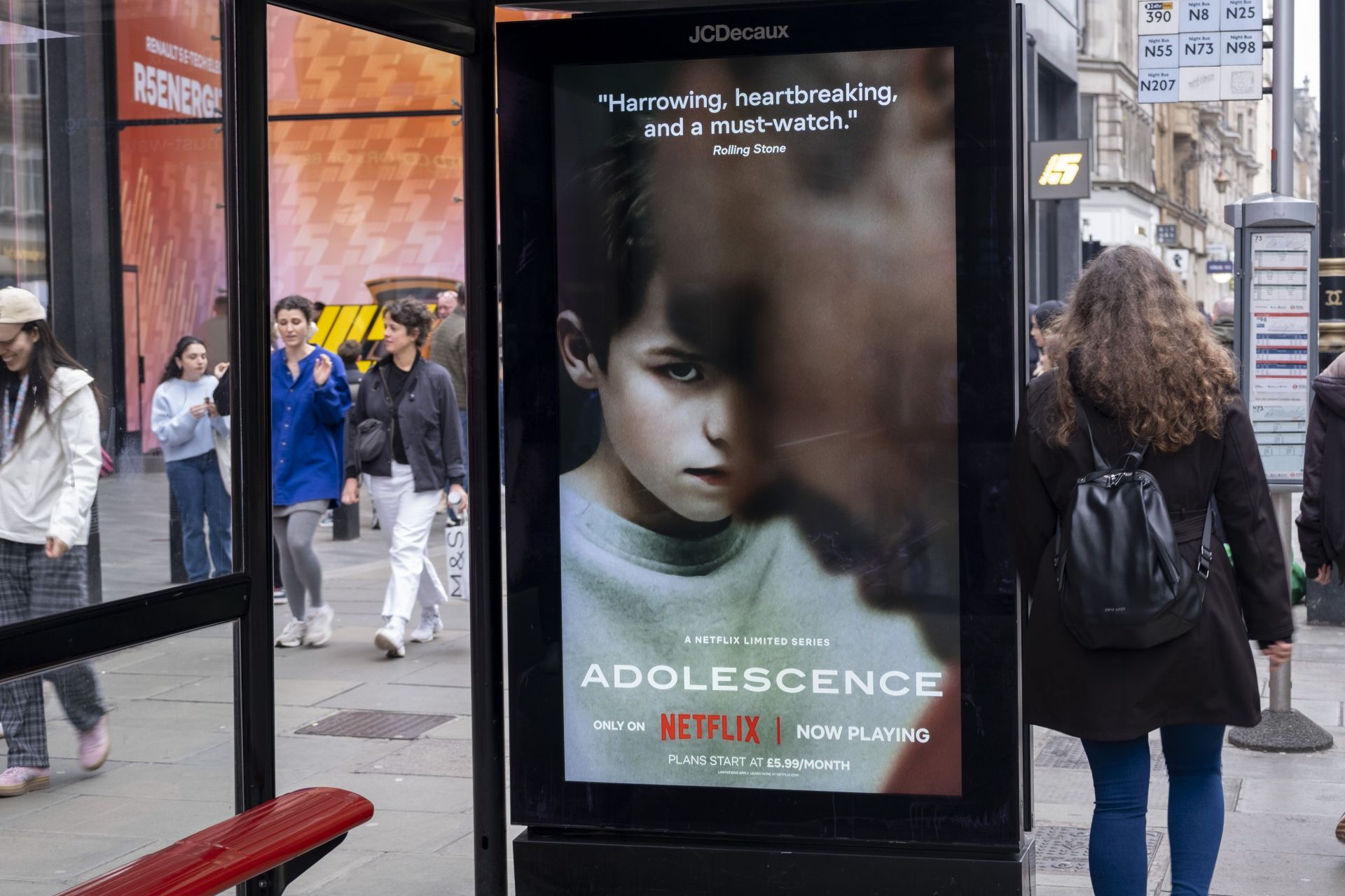 Advertising Poster For Adolescence In London - Source: Getty