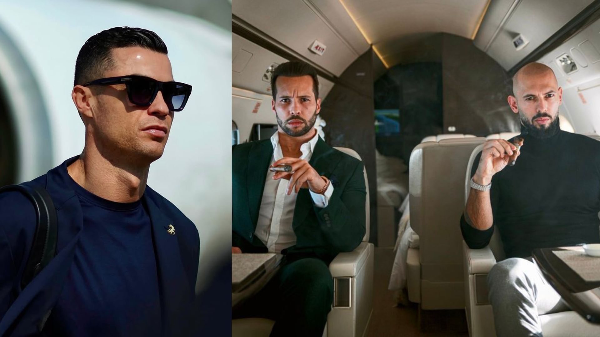 Cristiano Ronaldo follows an Andrew &amp; Tristan Tate fan page
