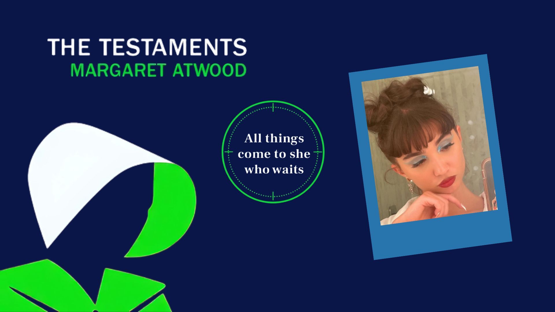 Images from the book The Testaments + Photo of Rowan Blanchard | Images via Amazon  | Collage by Beatrix Kondo of Soap Central